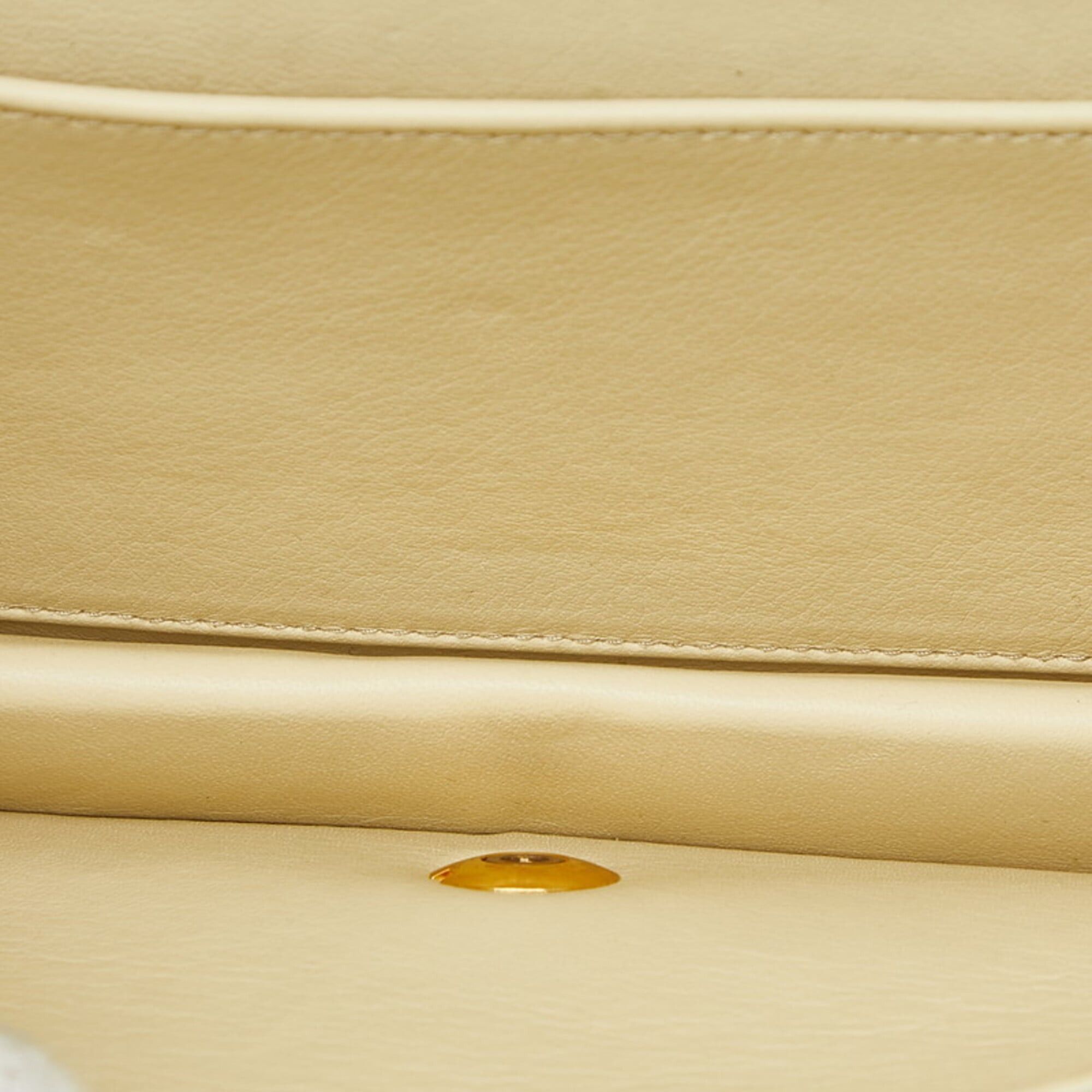 Chanel Chanel Coco Mark Mini Matelassé Chain Shoulder Bag, Gold Leather, Women's CHANEL Size ONE SIZE - 9 Thumbnail