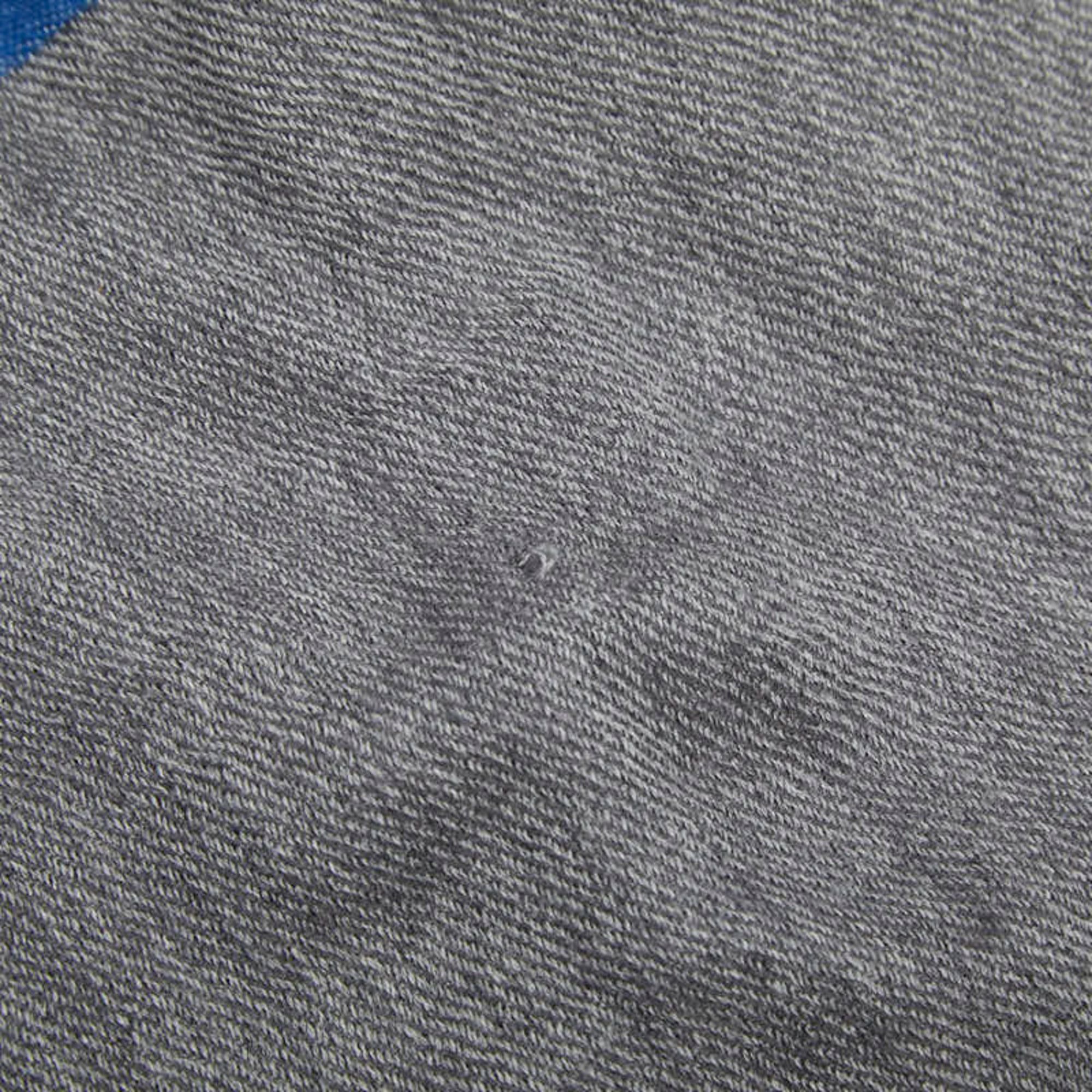 Bvlgari Bulgari Logo Scarf, Gray/Blue, Wool/Cashmere, Women's, BVLGARI Size ONE SIZE - 4 Thumbnail