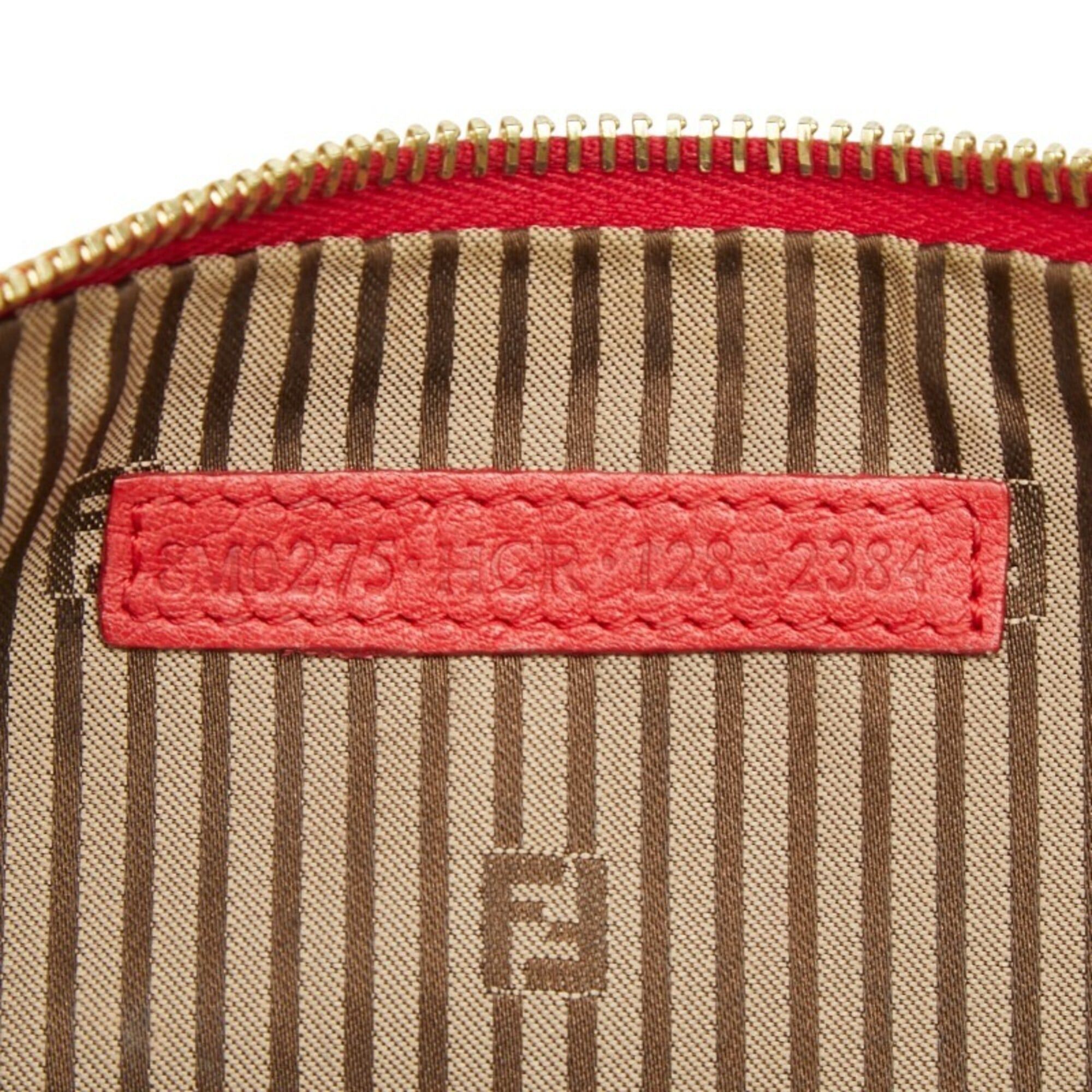 Fendi Fendi handbag pouch 8M0275 red brown leather women's FENDI Size ONE SIZE - 9 Thumbnail