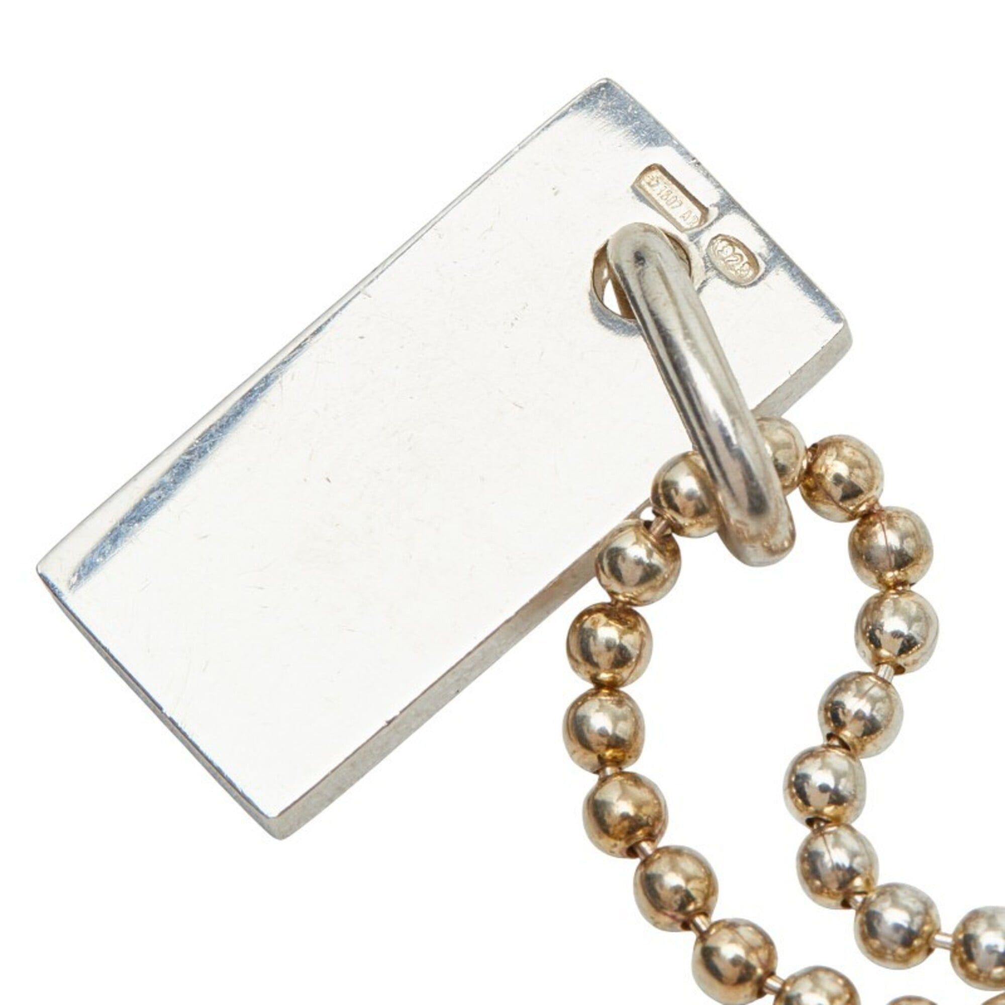 Gucci Gucci Logo Plate Bracelet, Ball Chain, SV925 Silver, Women's GUCCI Size ONE SIZE - 4 Thumbnail