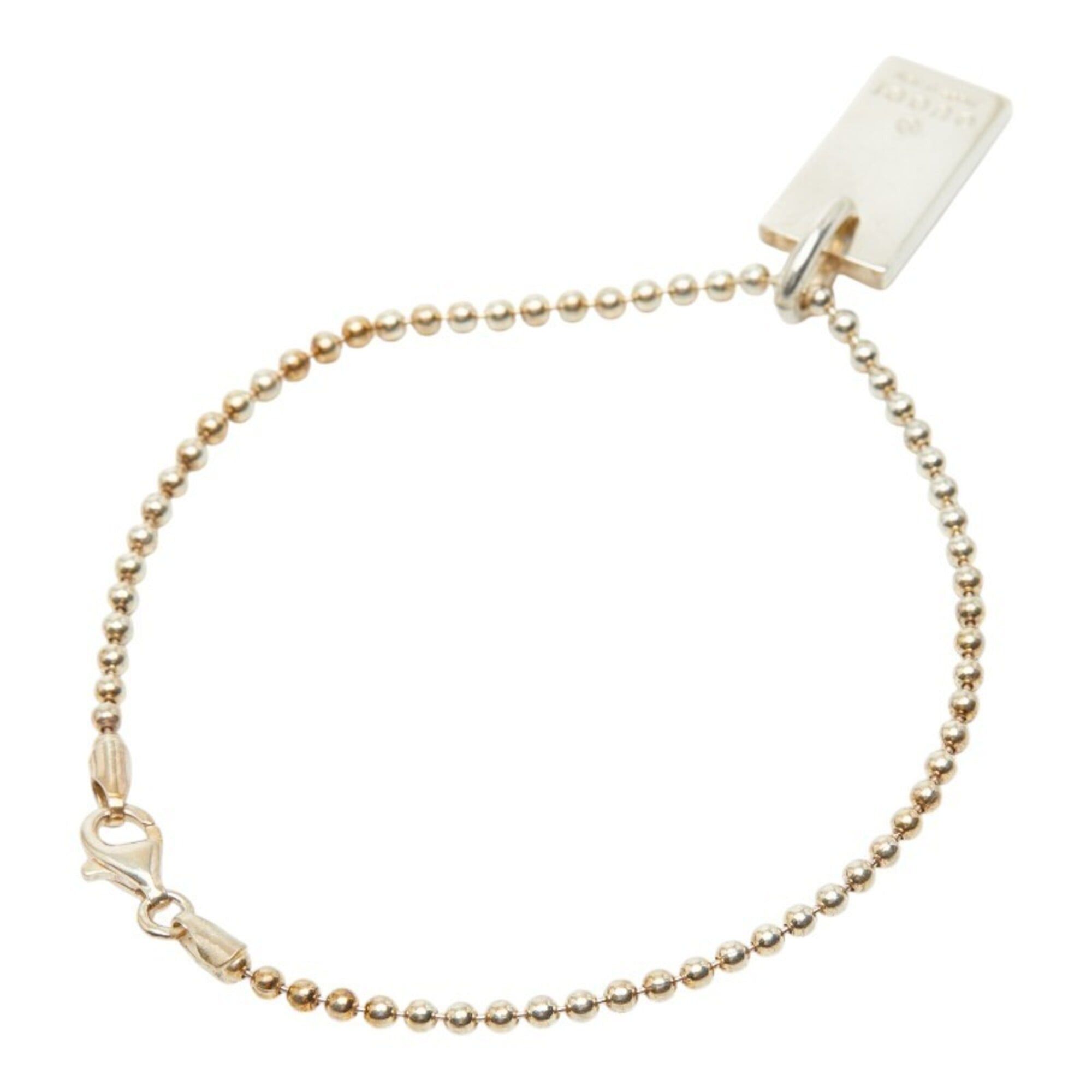 Gucci Gucci Logo Plate Bracelet, Ball Chain, SV925 Silver, Women's GUCCI Size ONE SIZE - 2 Thumbnail