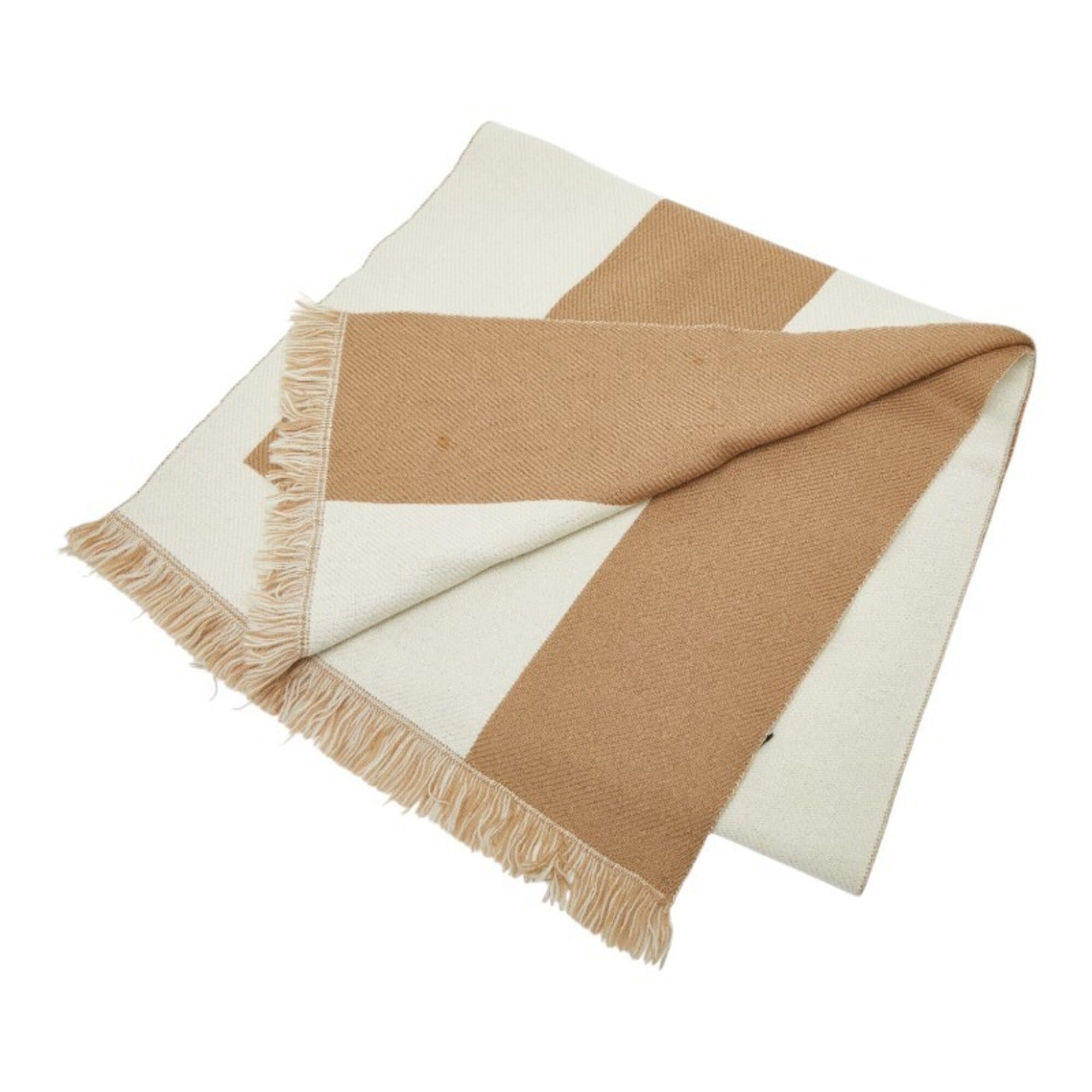 Gucci Gucci G-logo scarf, beige/brown wool, women's. Size ONE SIZE - 2 Thumbnail