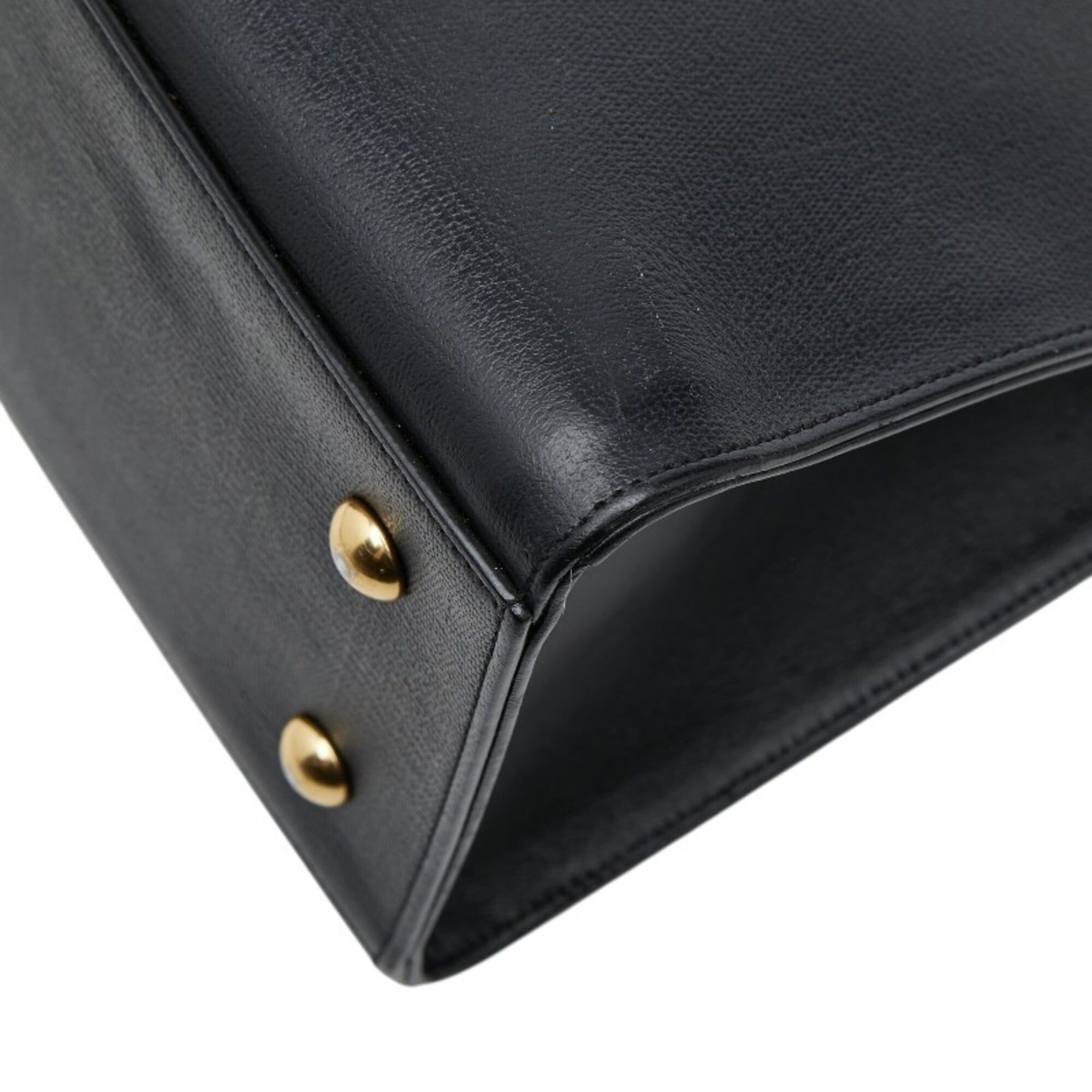 Saint Laurent Paris Saint Laurent Cabas Chic Handbag Shoulder Bag 400660 Black Leather Women's SAINT LAURENT Size ONE SIZE - 6 Thumbnail