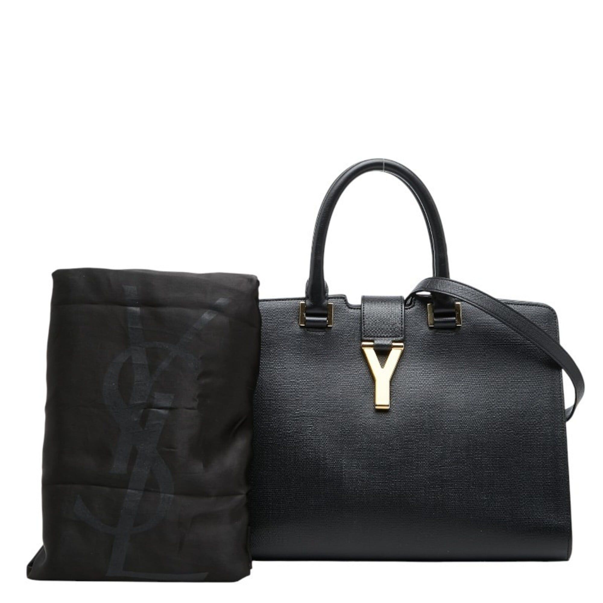 Saint Laurent Paris Saint Laurent Cabas Chic Handbag Shoulder Bag 400660 Black Leather Women's SAINT LAURENT Size ONE SIZE - 14 Thumbnail