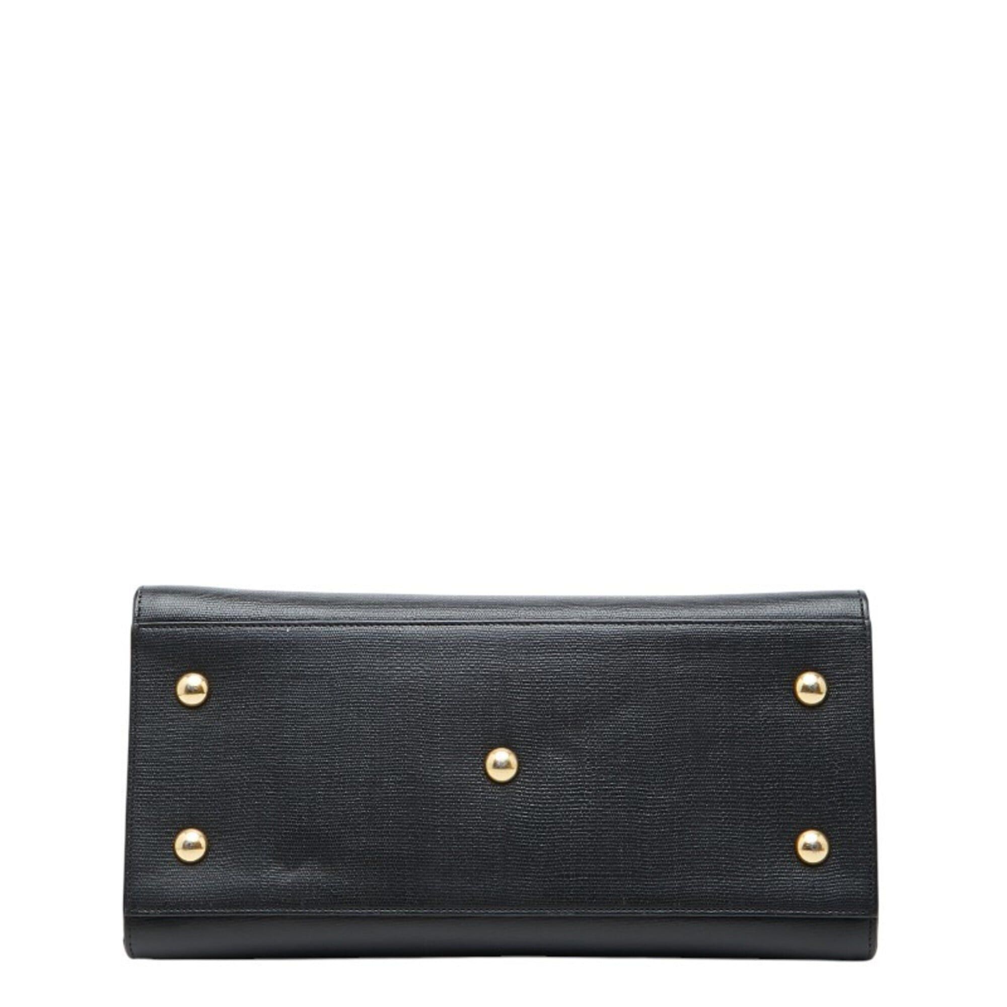 Saint Laurent Paris Saint Laurent Cabas Chic Handbag Shoulder Bag 400660 Black Leather Women's SAINT LAURENT Size ONE SIZE - 3 Thumbnail