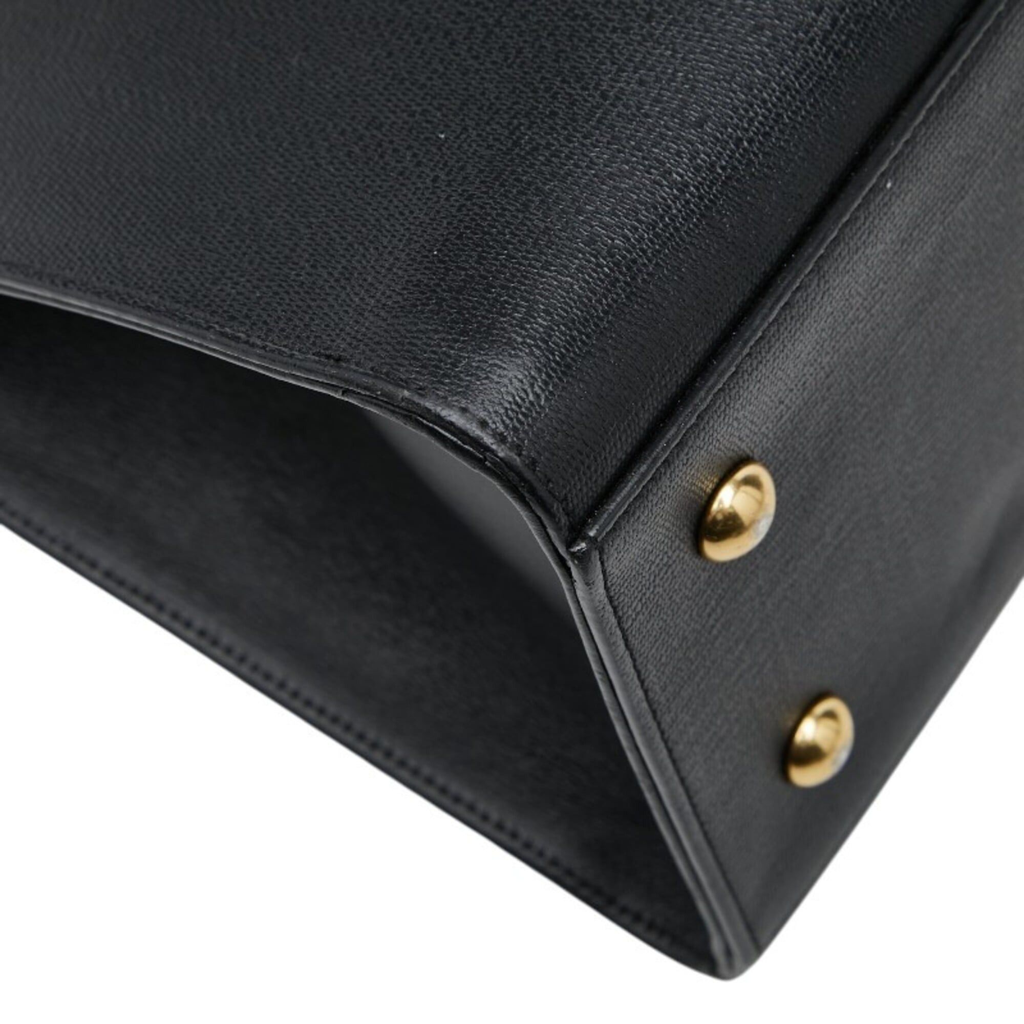Saint Laurent Paris Saint Laurent Cabas Chic Handbag Shoulder Bag 400660 Black Leather Women's SAINT LAURENT Size ONE SIZE - 5 Thumbnail