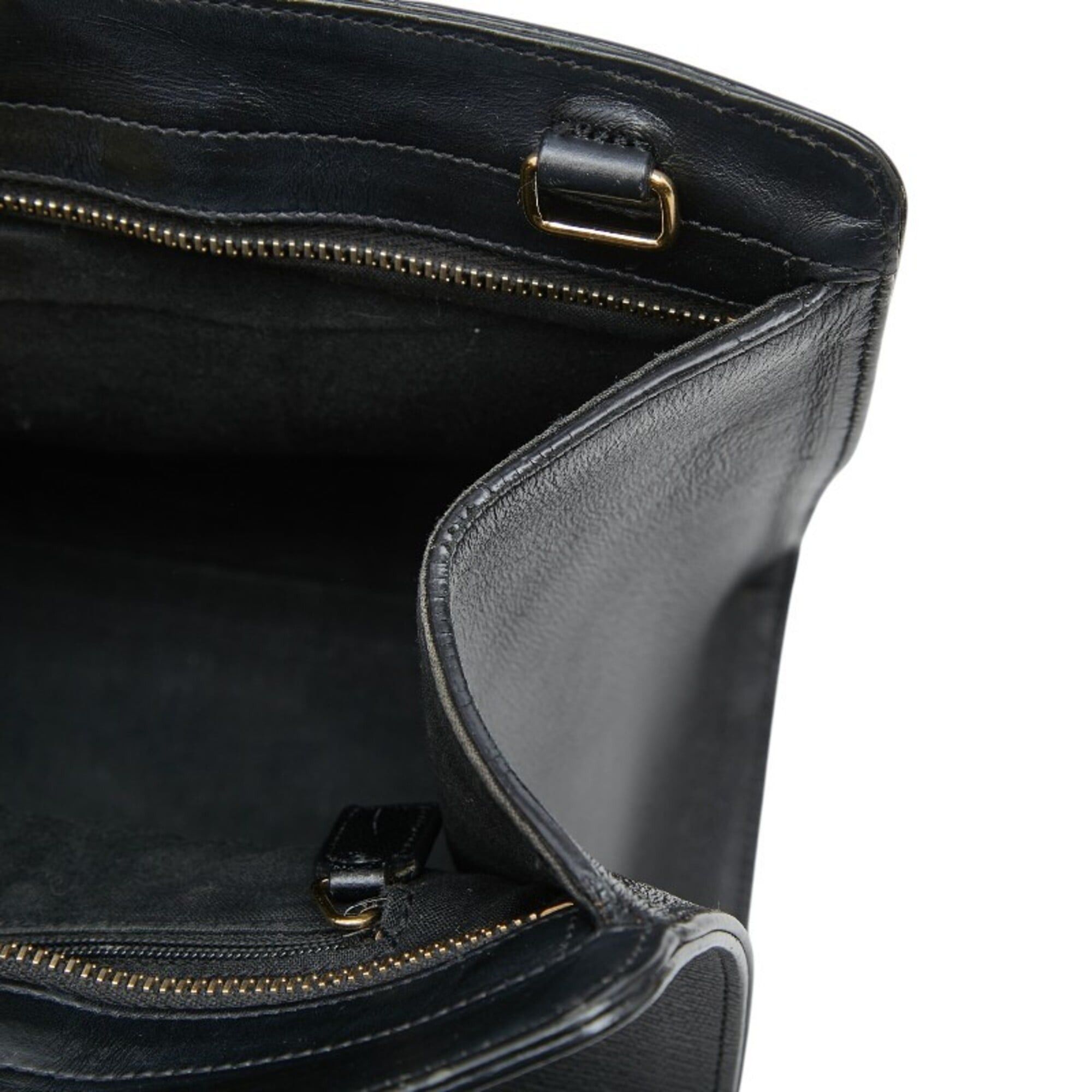 Saint Laurent Paris Saint Laurent Cabas Chic Handbag Shoulder Bag 400660 Black Leather Women's SAINT LAURENT Size ONE SIZE - 9 Thumbnail