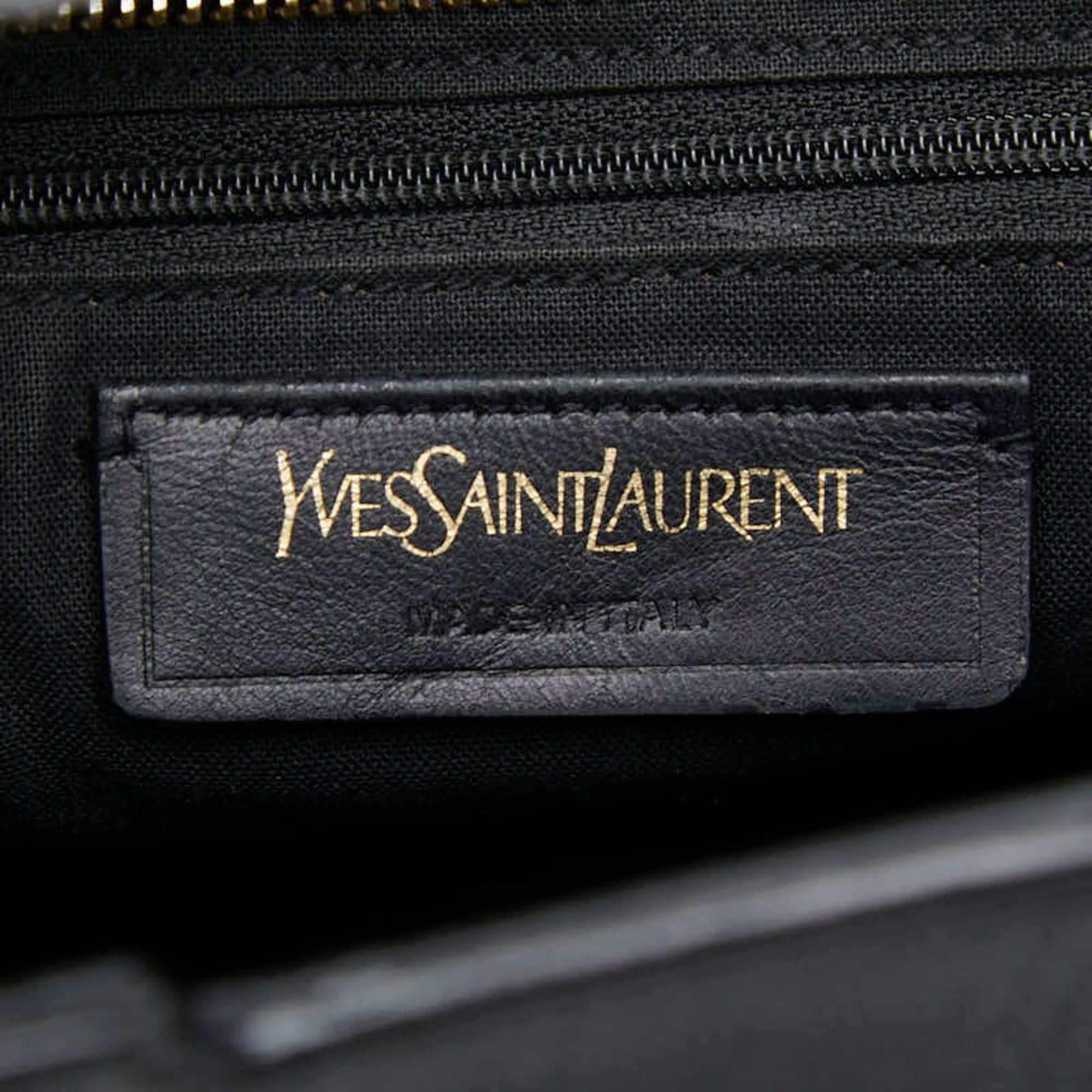 Saint Laurent Paris Saint Laurent Cabas Chic Handbag Shoulder Bag 400660 Black Leather Women's SAINT LAURENT Size ONE SIZE - 12 Thumbnail