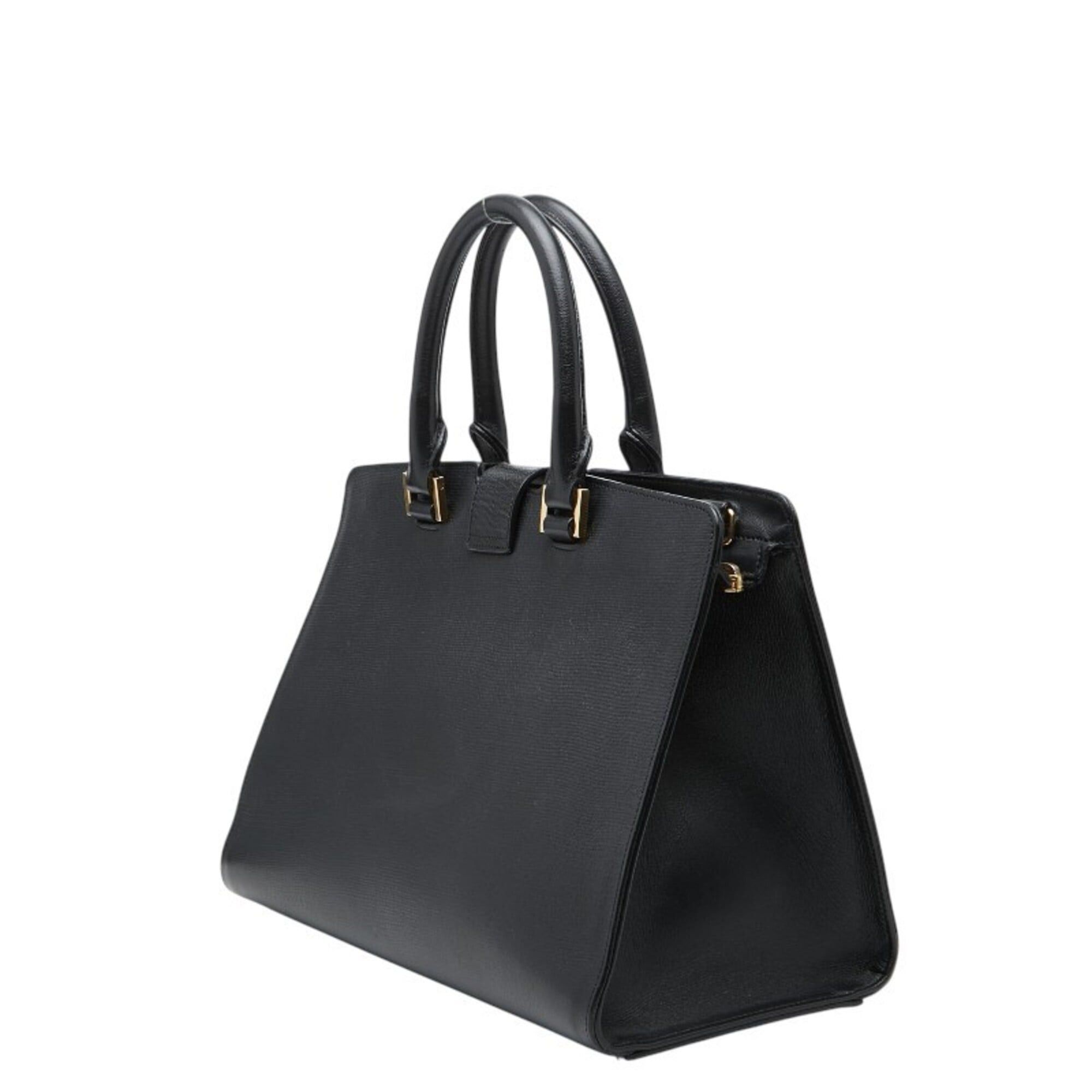 Saint Laurent Paris Saint Laurent Cabas Chic Handbag Shoulder Bag 400660 Black Leather Women's SAINT LAURENT Size ONE SIZE - 2 Thumbnail