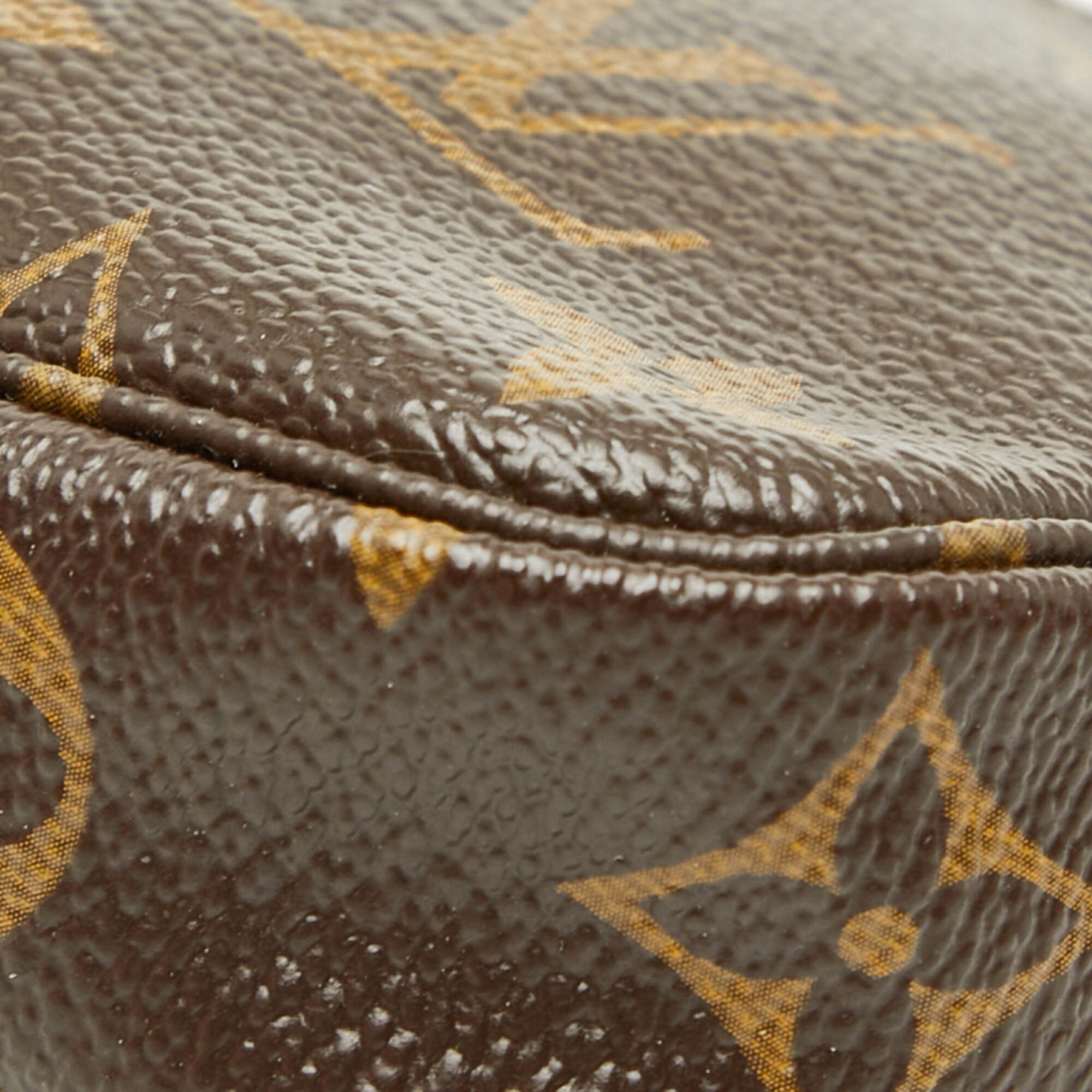 Louis Vuitton Louis Vuitton Monogram Mini Pochette Accessoires T&B Handbag Pouch M60153 Brown Leather Women's LOUIS VUITTON Size ONE SIZE - 4 Thumbnail