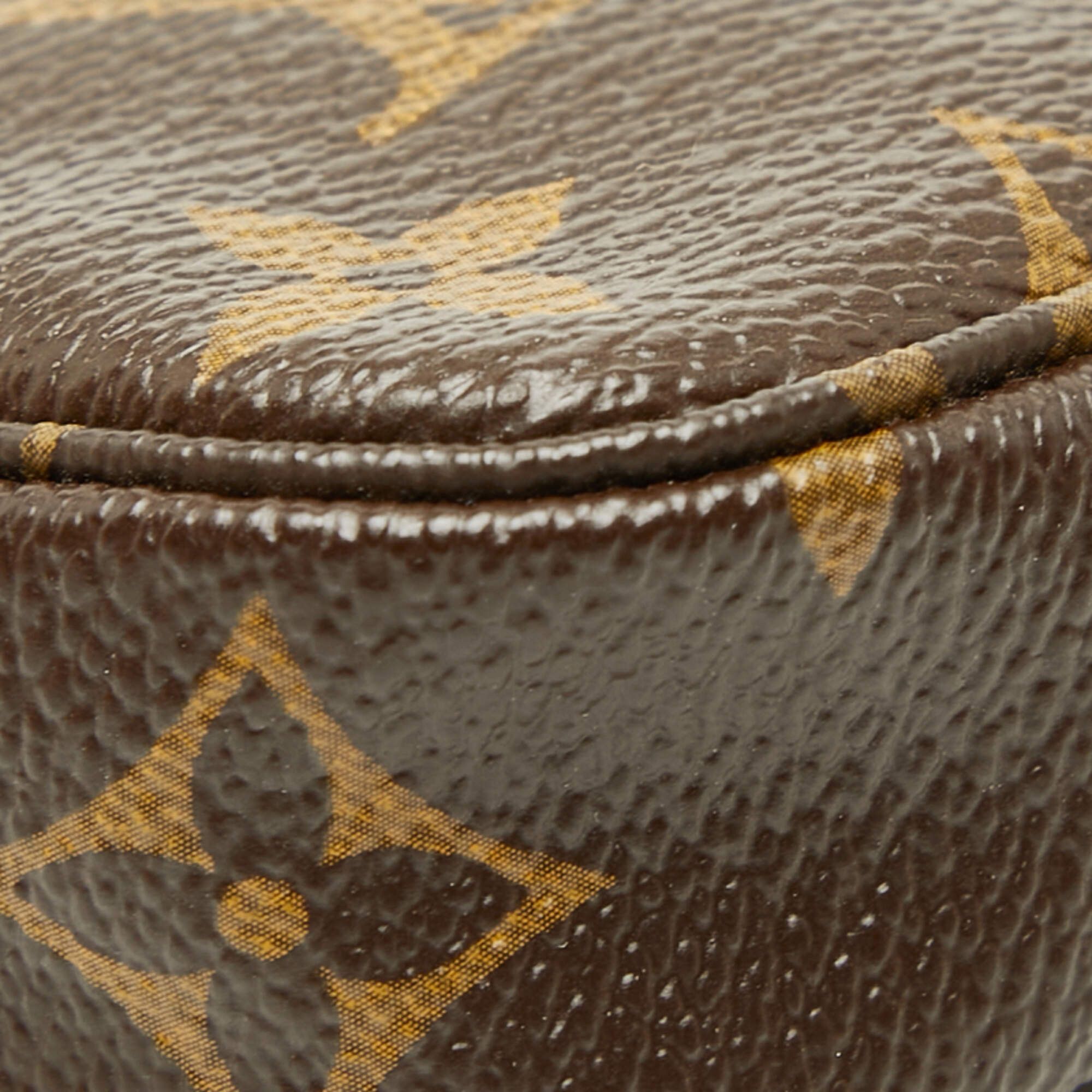 Louis Vuitton Louis Vuitton Monogram Mini Pochette Accessoires T&B Handbag Pouch M60153 Brown Leather Women's LOUIS VUITTON Size ONE SIZE - 7 Thumbnail