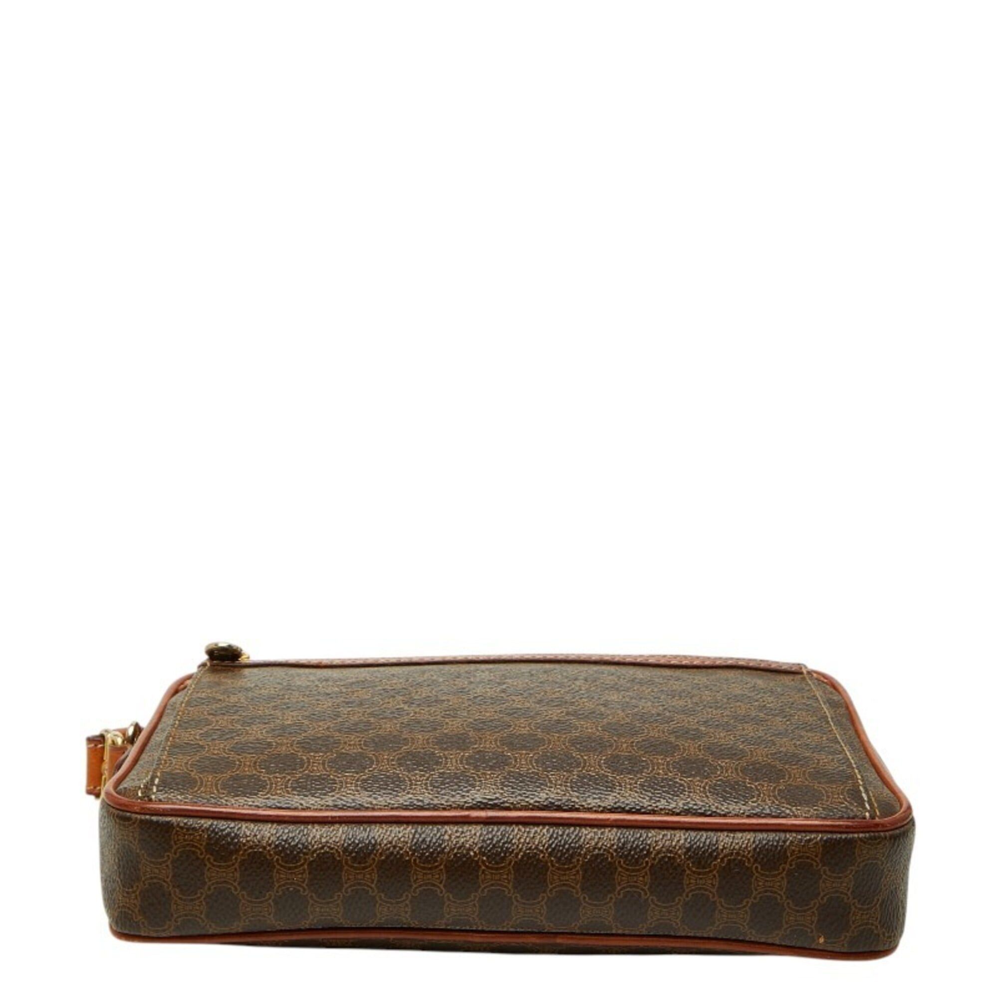 Celine Celine Macadam Clutch Bag, Second Brown, Women's CELINE Size ONE SIZE - 3 Thumbnail