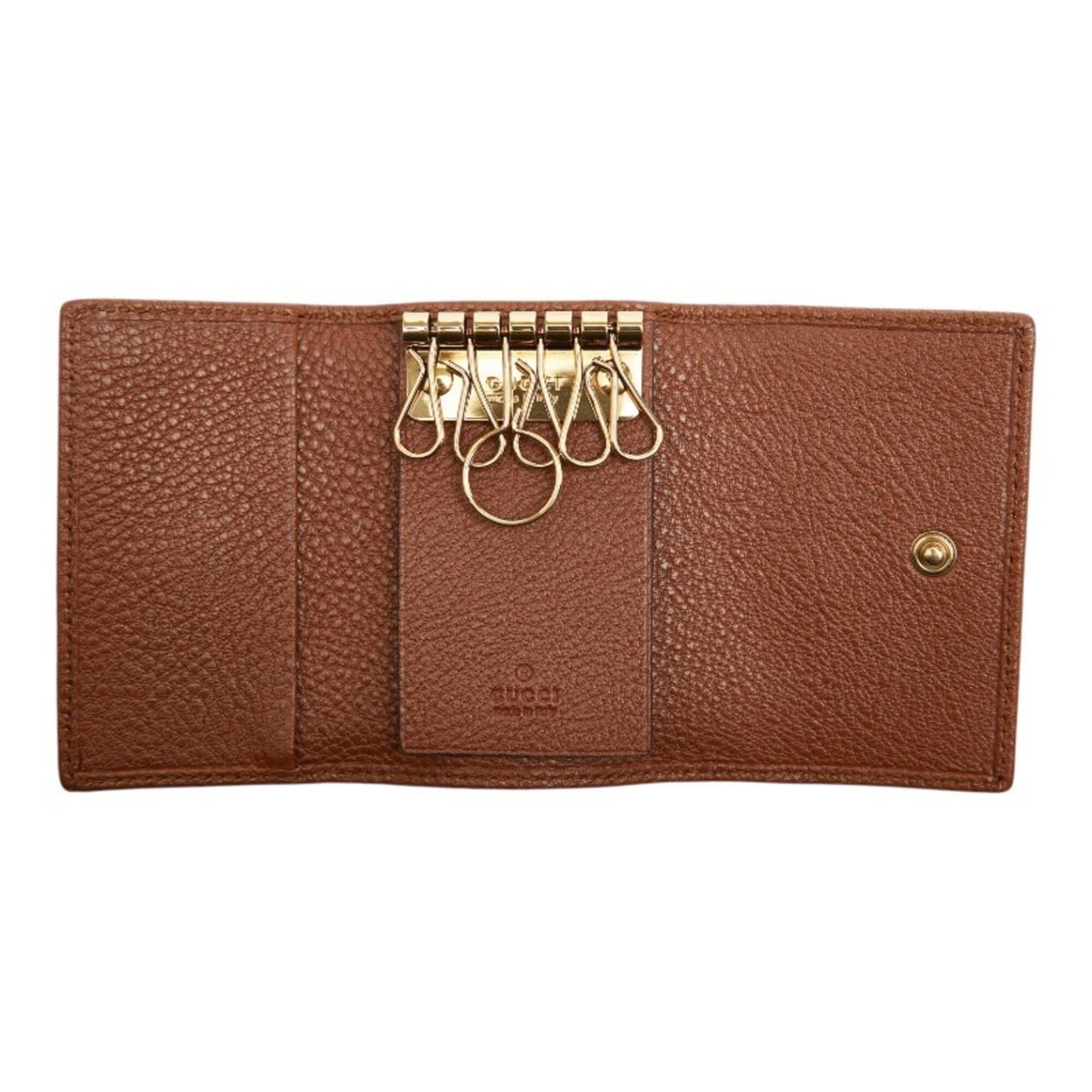 Gucci Gucci Diana Bamboo 6-Key Case 658636 Brown Leather Women's GUCCI Size ONE SIZE - 7 Thumbnail
