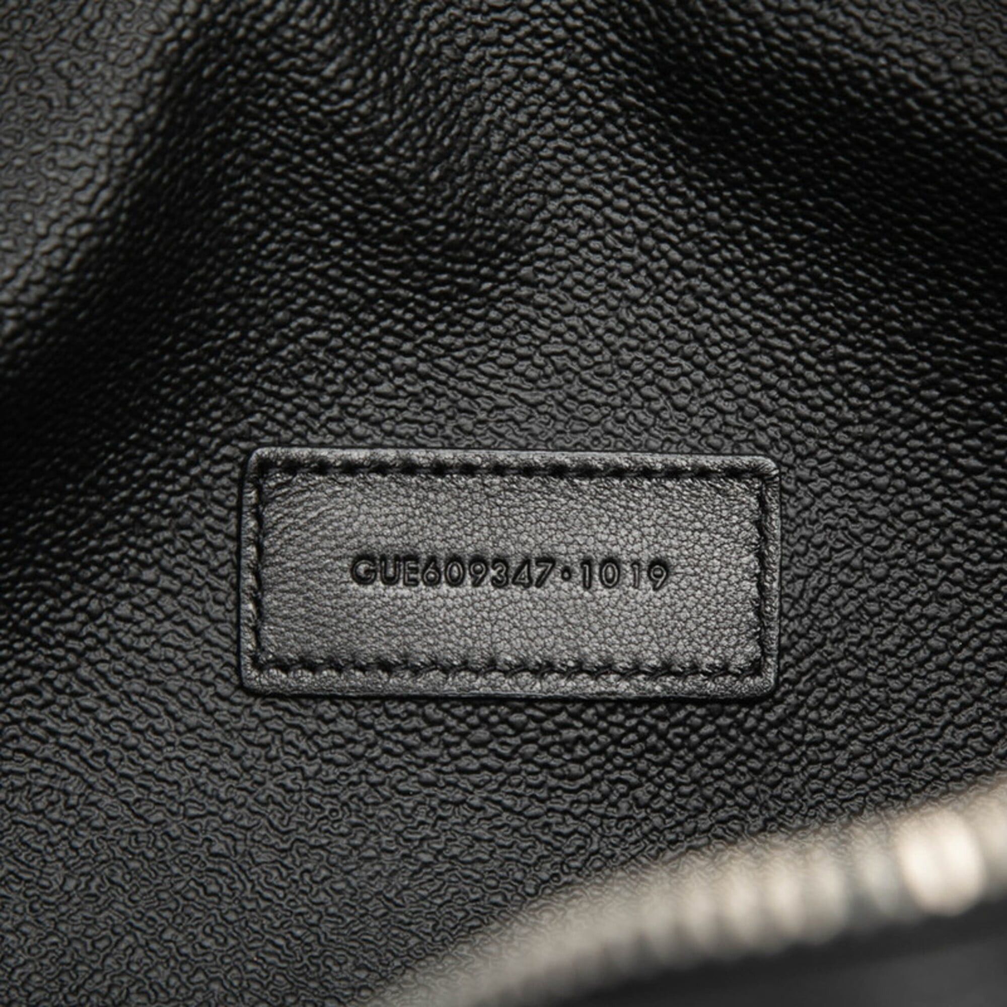 Saint Laurent Paris Saint Laurent Logo Second Bag Travel Pouch 609347 1GF0N Black Leather Women's SAINT LAURENT Size ONE SIZE - 5 Thumbnail