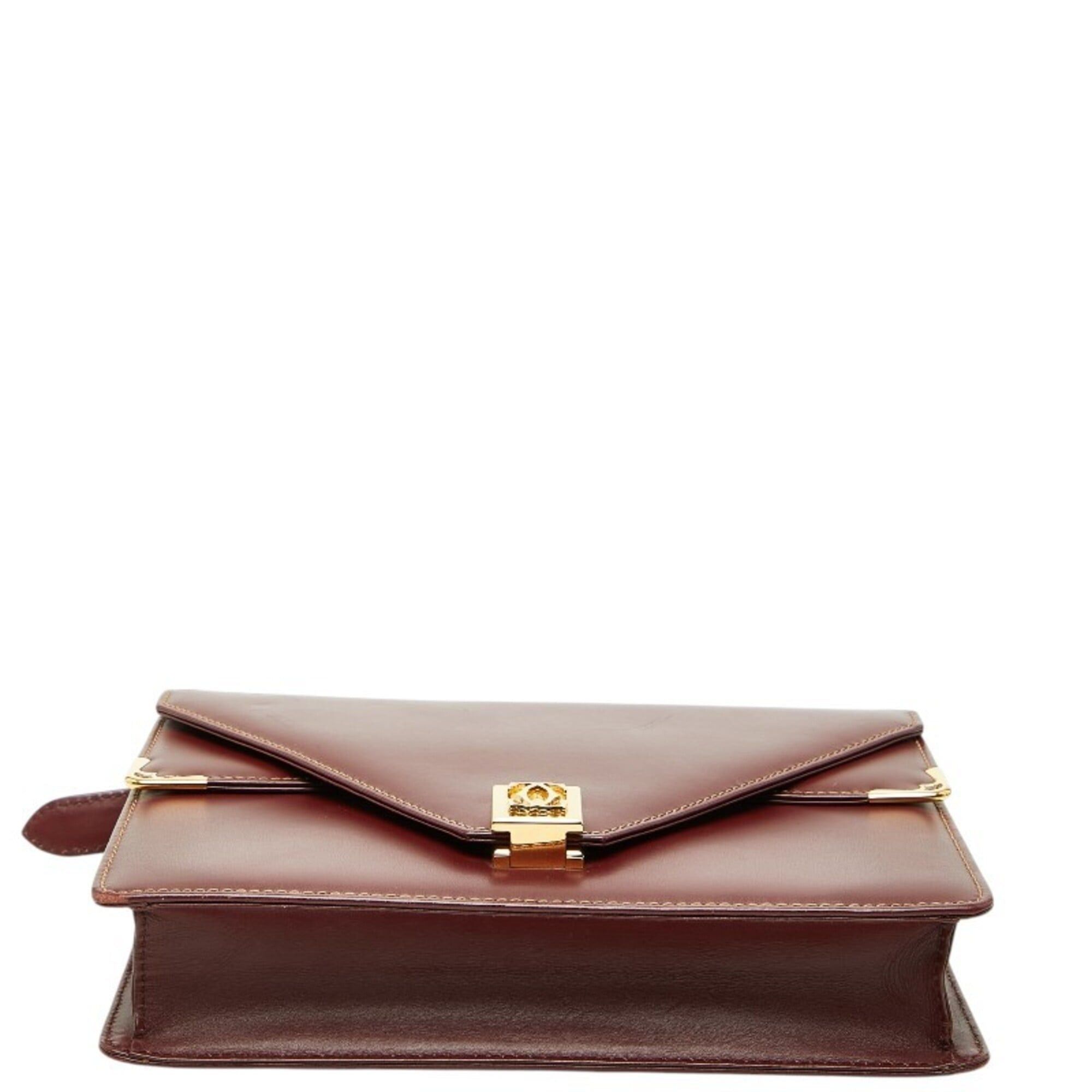 Cartier Cartier Must Line Crossbody Flap Shoulder Bag, Wine Red Leather, Women's CARTIER Size ONE SIZE - 3 Thumbnail