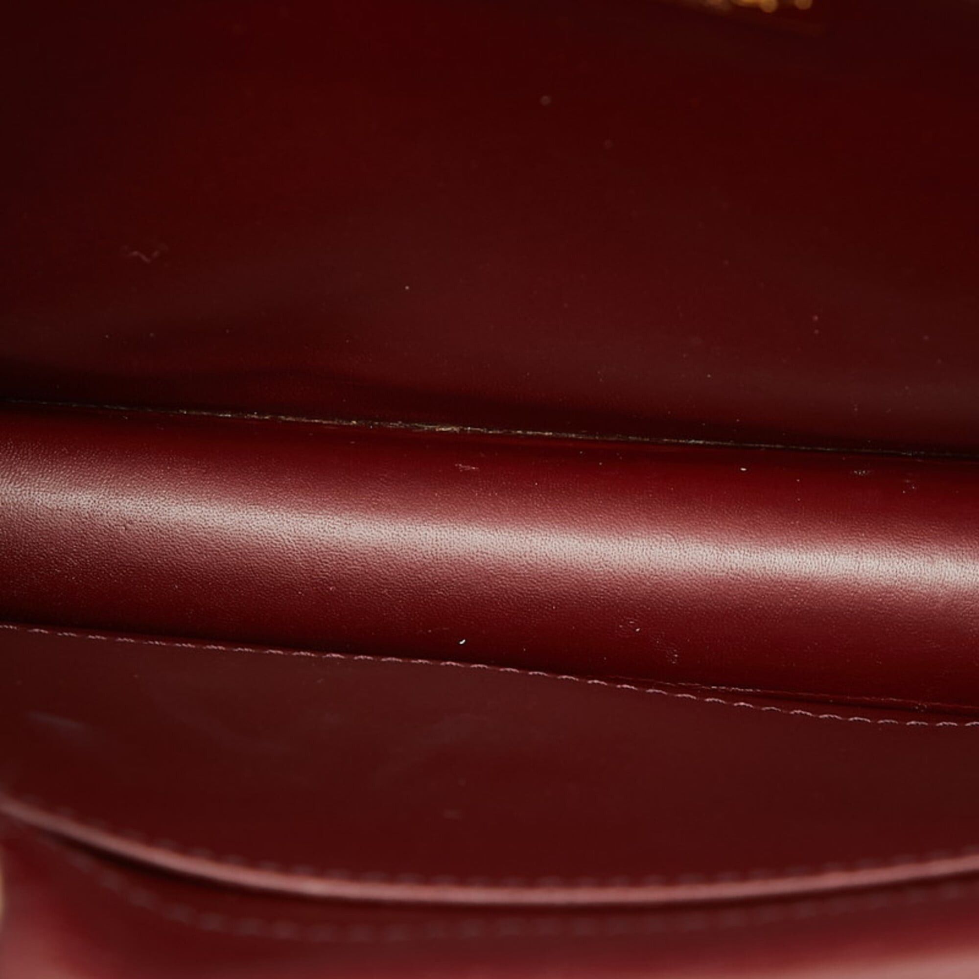 Cartier Cartier Must Line Crossbody Flap Shoulder Bag, Wine Red Leather, Women's CARTIER Size ONE SIZE - 9 Thumbnail