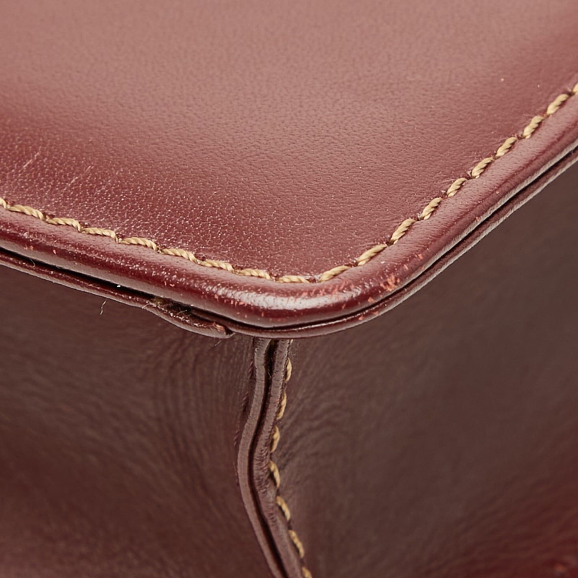 Cartier Cartier Must Line Crossbody Flap Shoulder Bag, Wine Red Leather, Women's CARTIER Size ONE SIZE - 4 Thumbnail