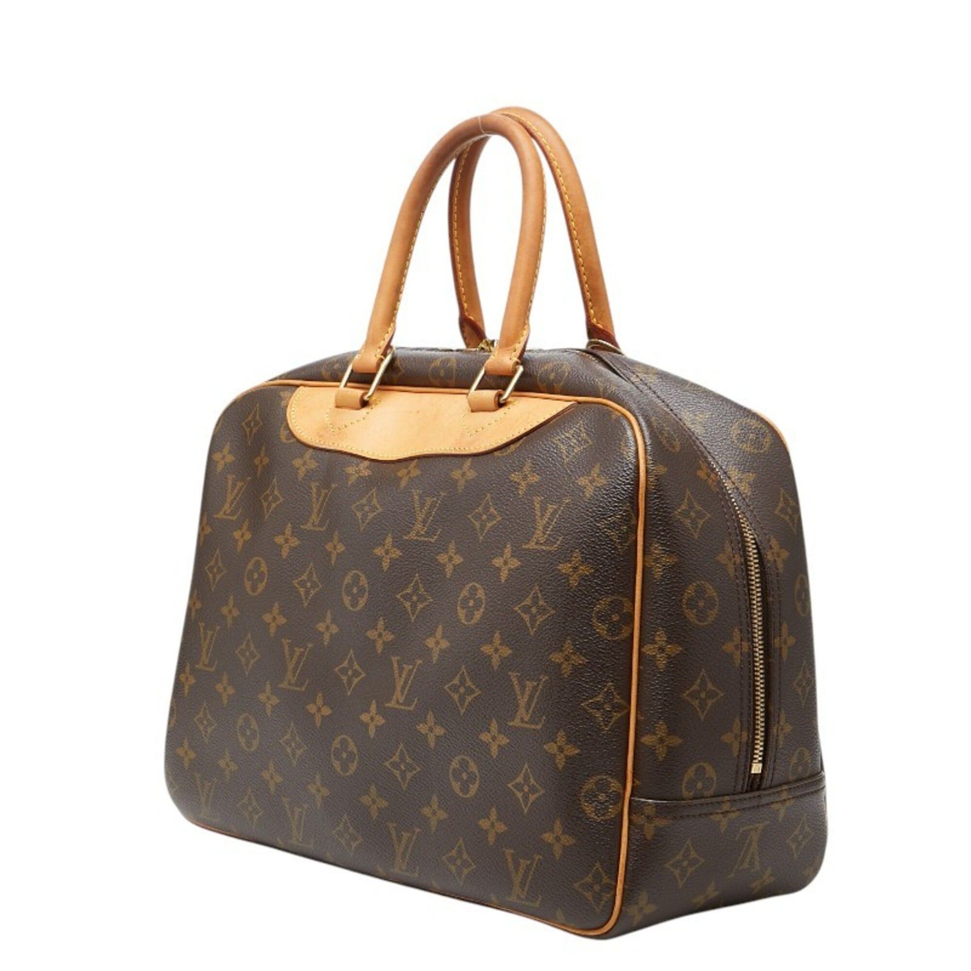 Louis Vuitton Louis Vuitton Monogram Deauville Handbag M47270 Brown Leather Women's LOUIS VUITTON Size ONE SIZE - 2 Thumbnail