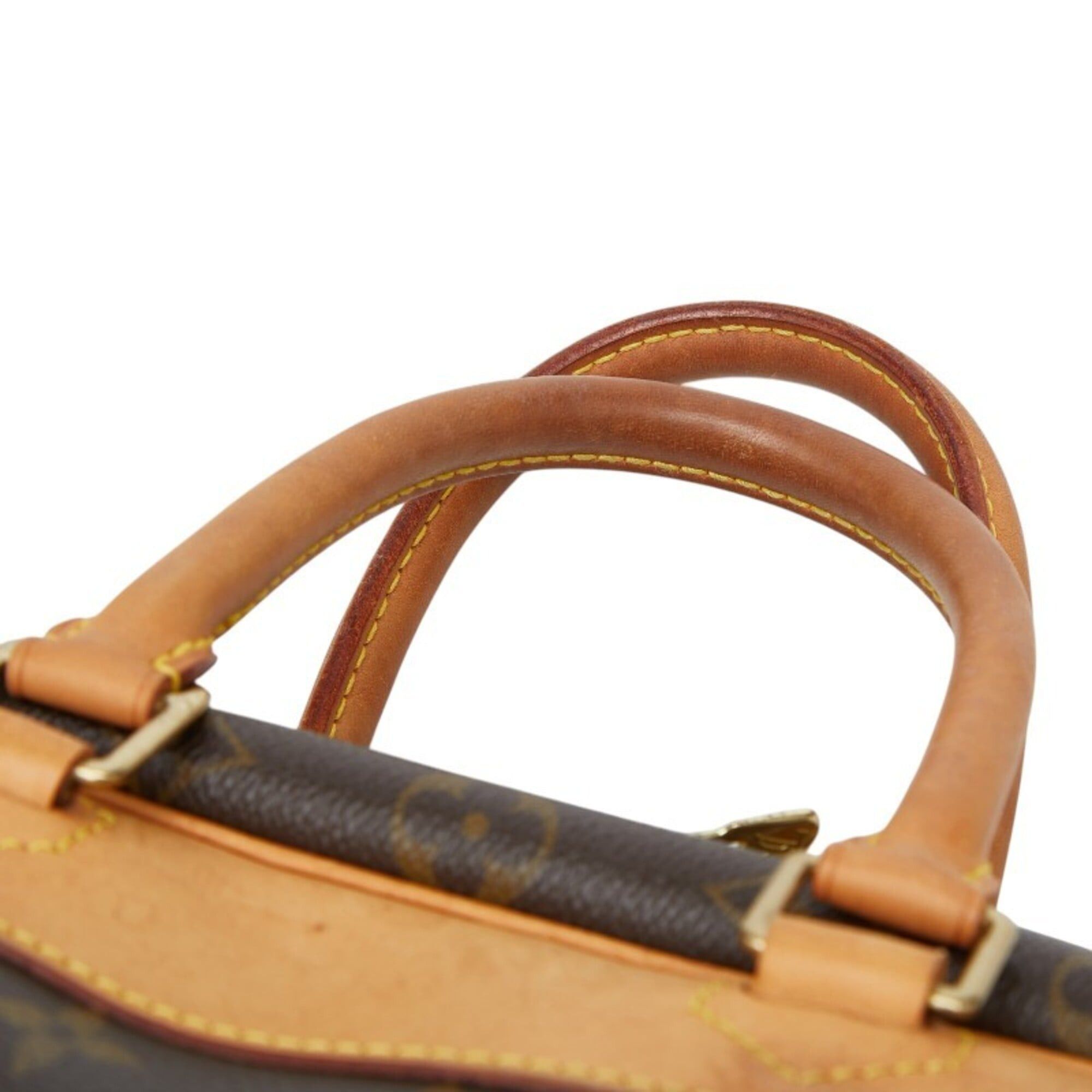 Louis Vuitton Louis Vuitton Monogram Deauville Handbag M47270 Brown Leather Women's LOUIS VUITTON Size ONE SIZE - 8 Thumbnail
