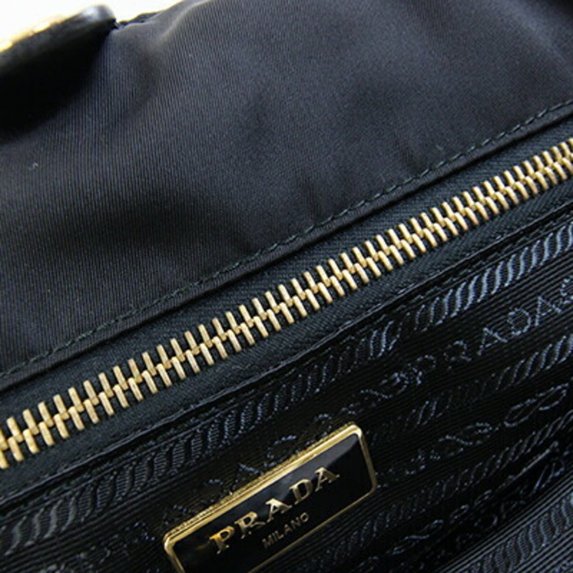 Prada Prada handbag BN2531 Black Nylon Leather Hand Tote Shoulder Bag for Women PRADA Size ONE SIZE - 8 Thumbnail