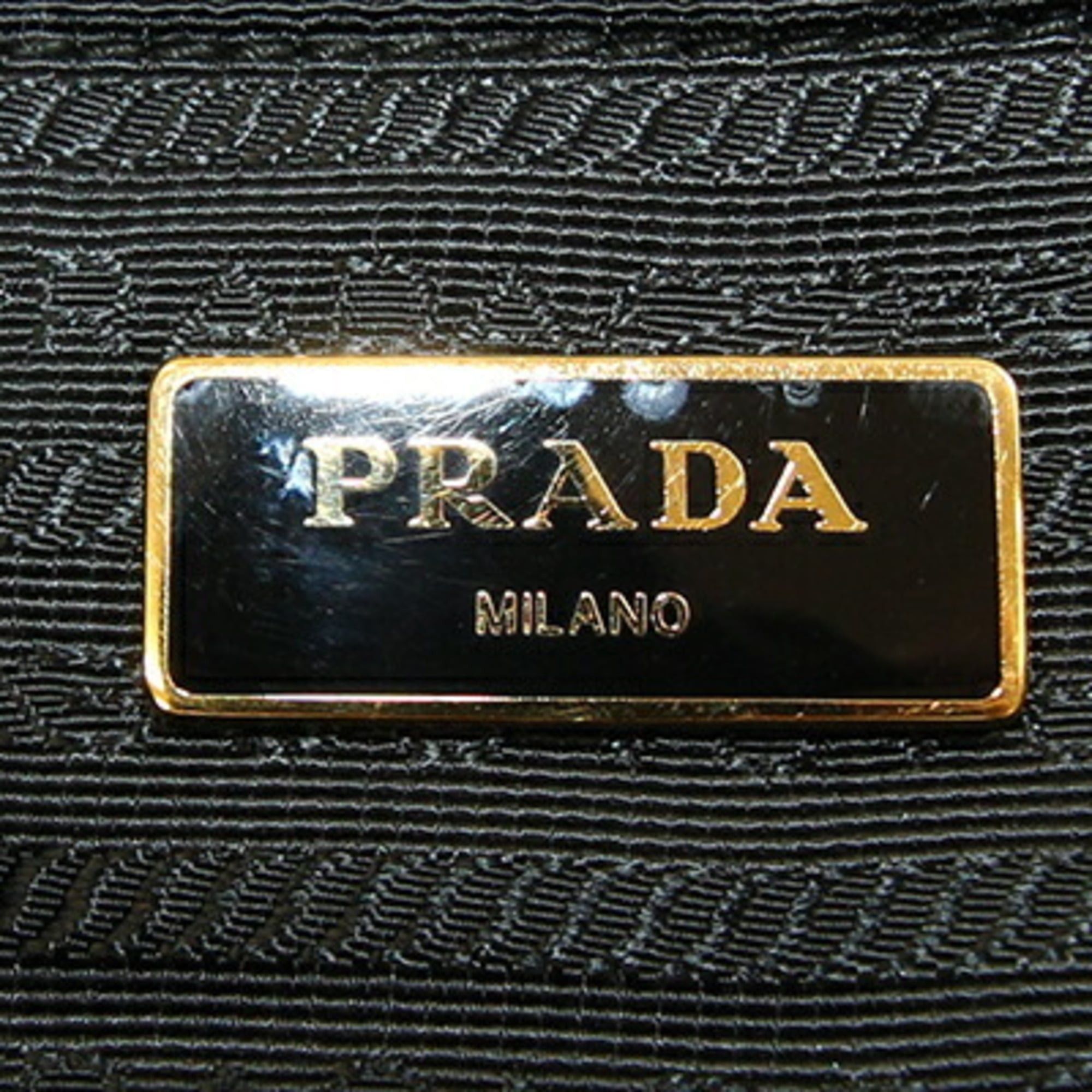 Prada Prada handbag BN2531 Black Nylon Leather Hand Tote Shoulder Bag for Women PRADA Size ONE SIZE - 4 Thumbnail