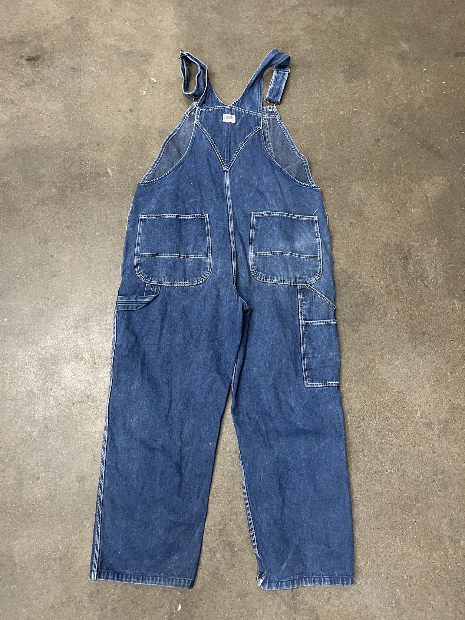 Carhartt × Vintage Vintage 1990s Liberty Denim Overalls Size XL Size US XL / EU 56 / 4 - 4 Thumbnail