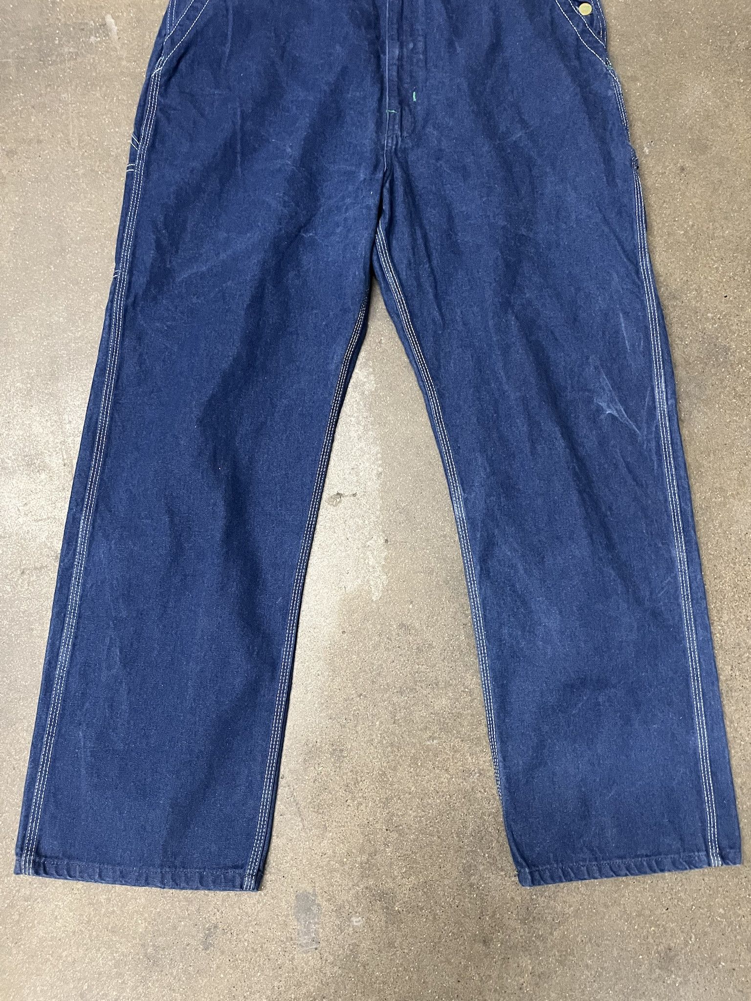 Carhartt × Vintage Vintage 1990s Big Smith Dark Wash Denim Overalls Size XL Size US XL / EU 56 / 4 - 3 Thumbnail