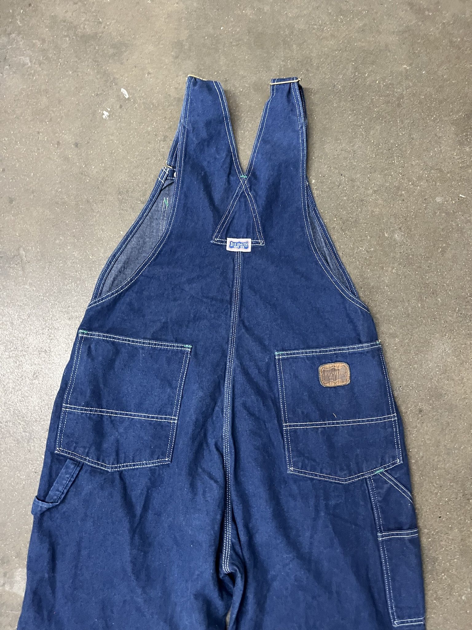 Carhartt × Vintage Vintage 1990s Big Smith Dark Wash Denim Overalls Size XL Size US XL / EU 56 / 4 - 5 Thumbnail