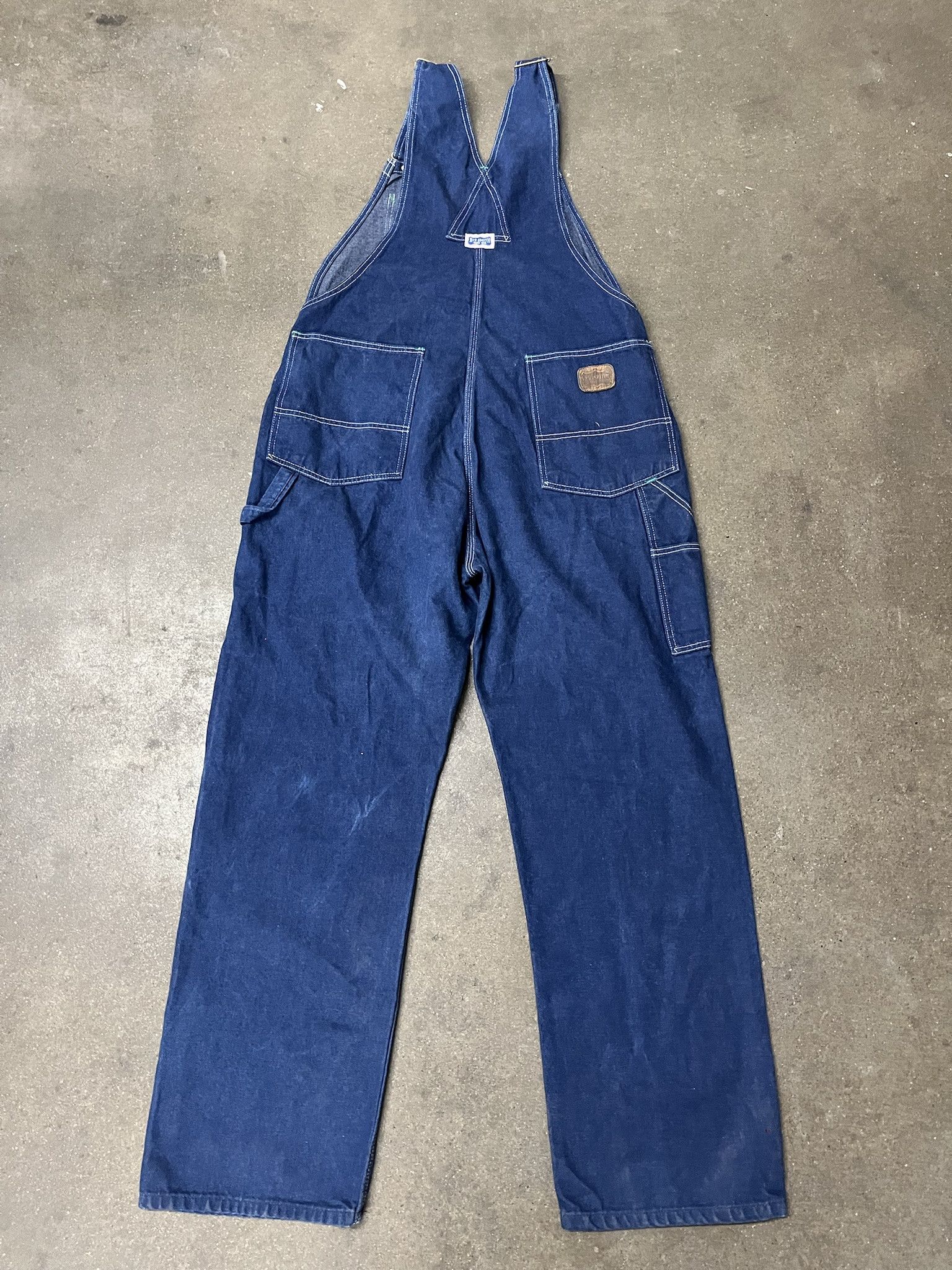 Carhartt × Vintage Vintage 1990s Big Smith Dark Wash Denim Overalls Size XL Size US XL / EU 56 / 4 - 4 Thumbnail
