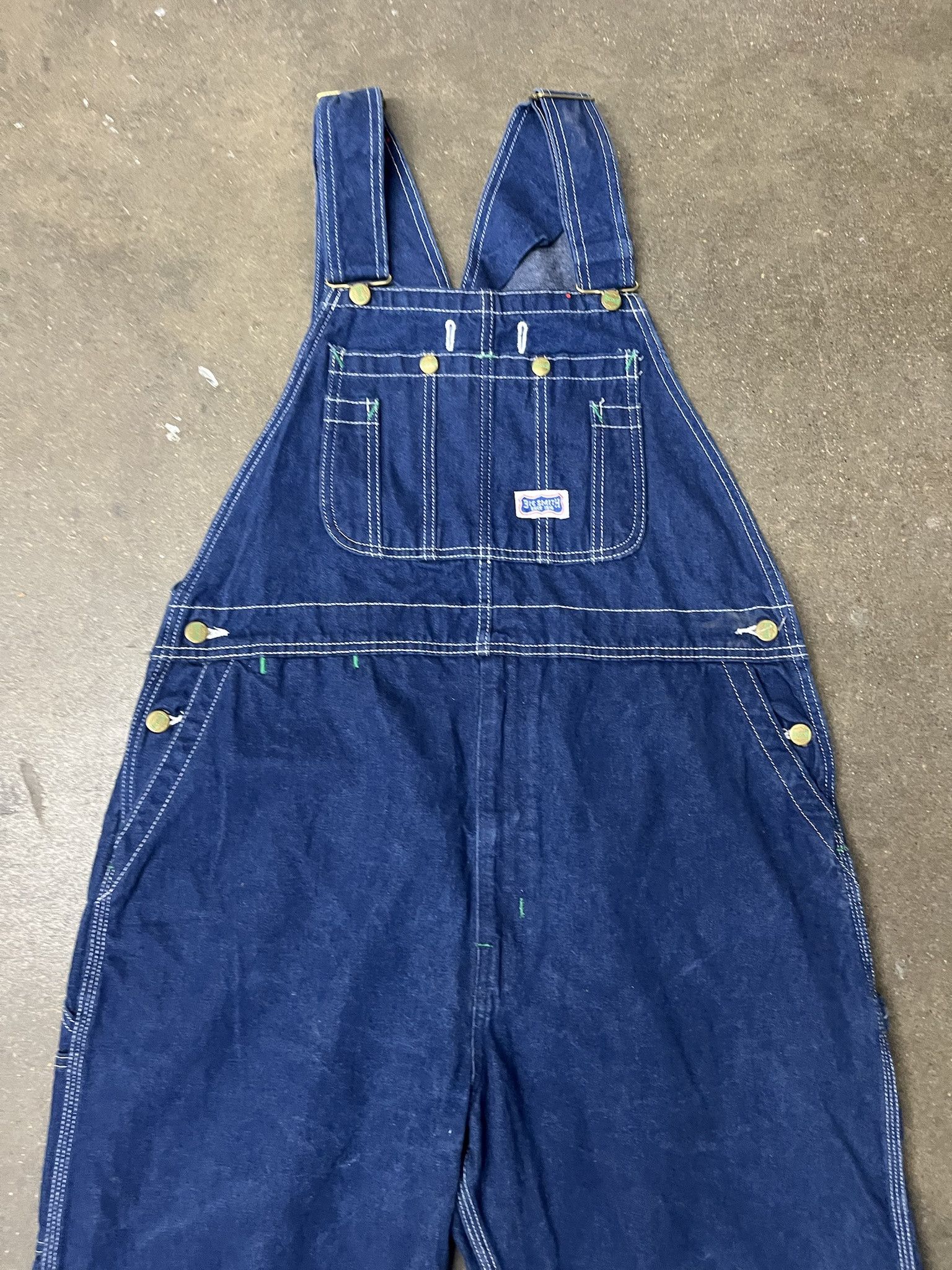Carhartt × Vintage Vintage 1990s Big Smith Dark Wash Denim Overalls Size XL Size US XL / EU 56 / 4 - 2 Thumbnail
