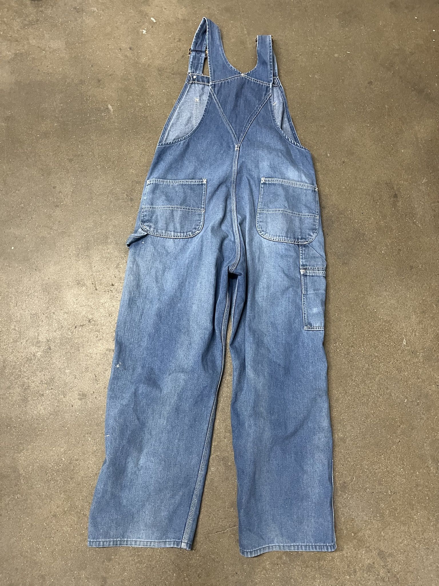 Carhartt × Vintage Vintage 1980s Sears Roebuck Carpenter Workwear Denim Oceralls Size 40 Size US 40 / EU 56 - 4 Thumbnail