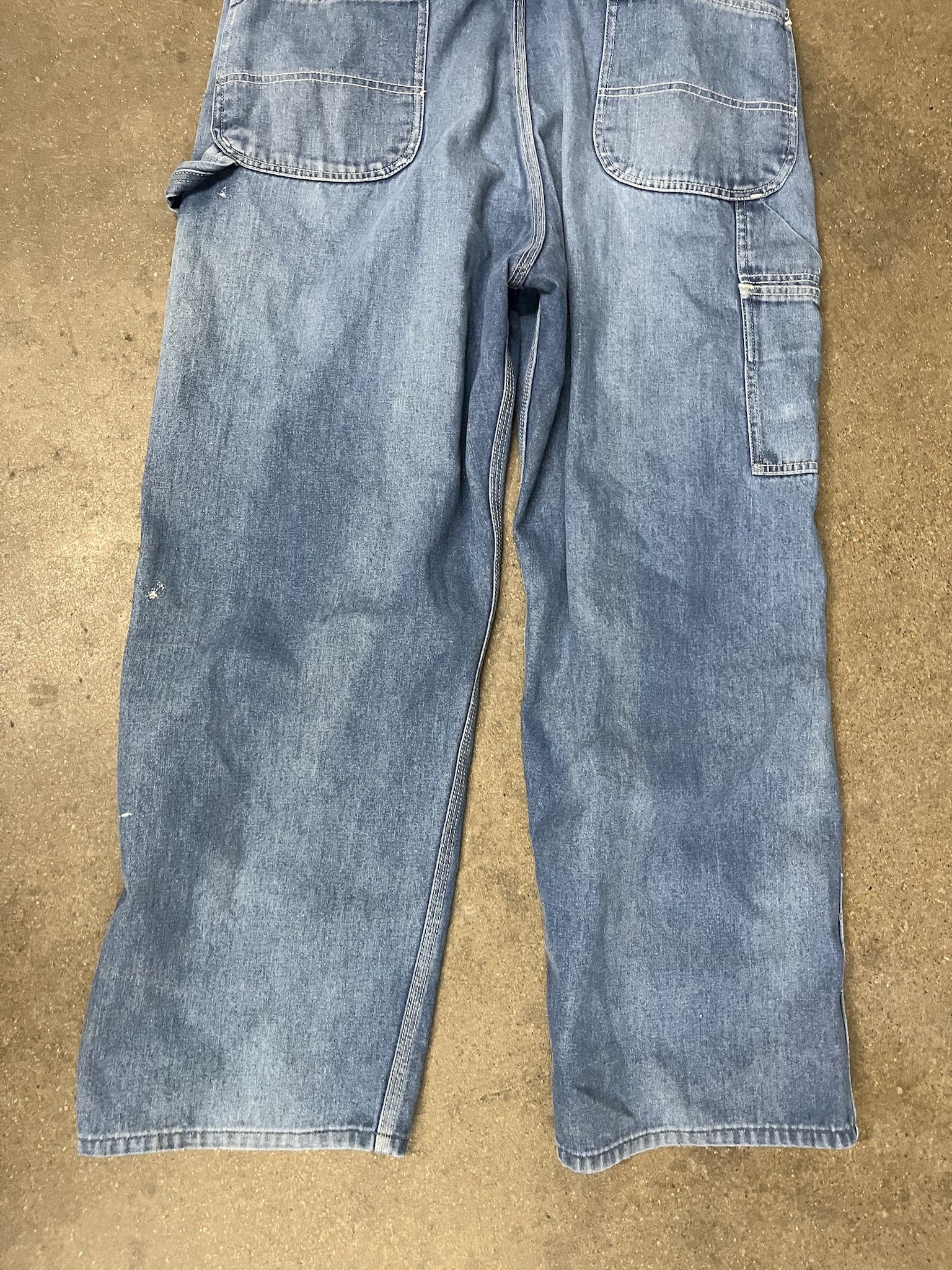 Carhartt × Vintage Vintage 1980s Sears Roebuck Carpenter Workwear Denim Oceralls Size 40 Size US 40 / EU 56 - 6 Thumbnail