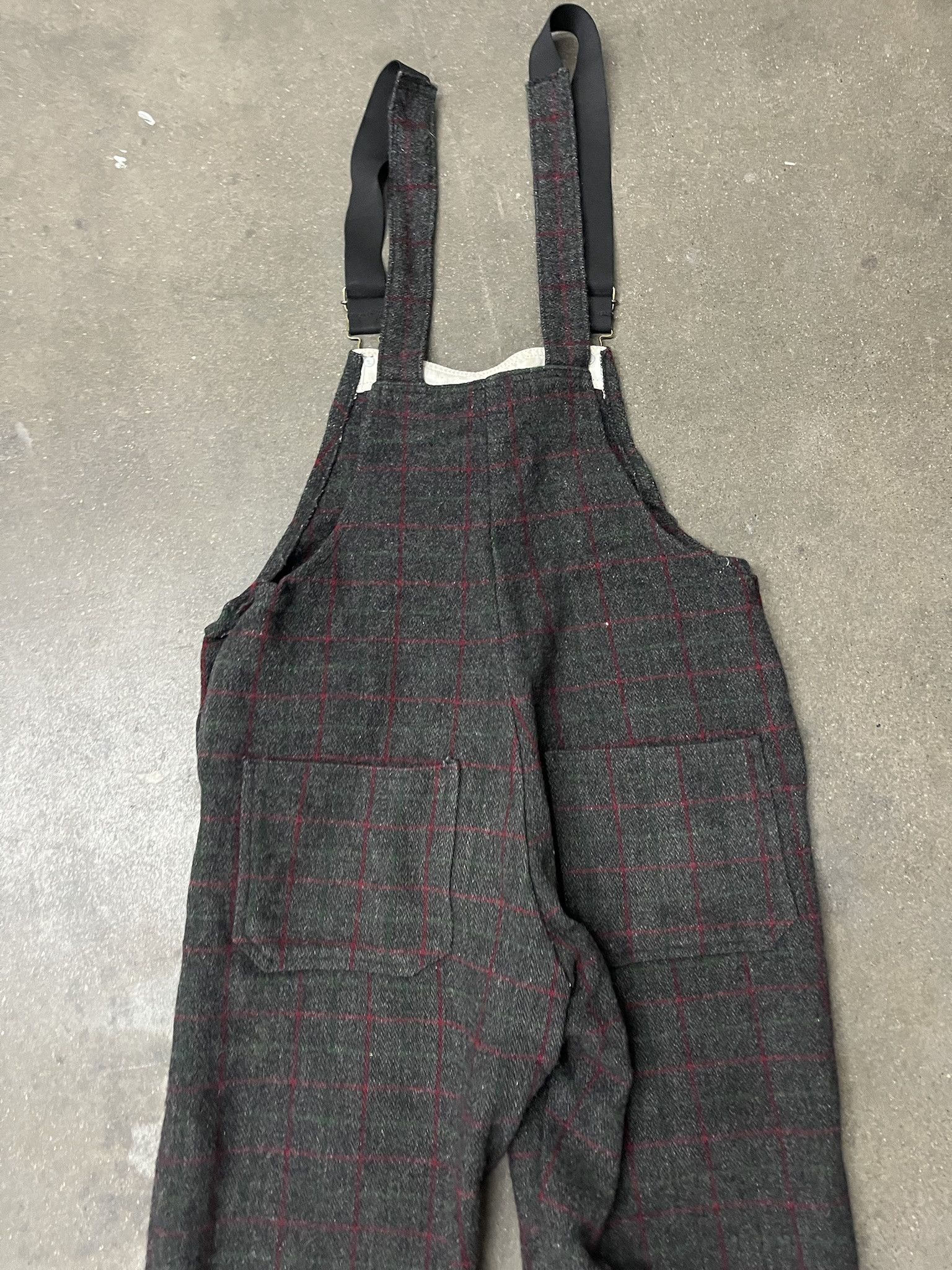 Carhartt × Vintage Vintage 1990s 100% Wool Checked Overalls Size 40 Size US L / EU 52-54 / 3 - 6 Thumbnail