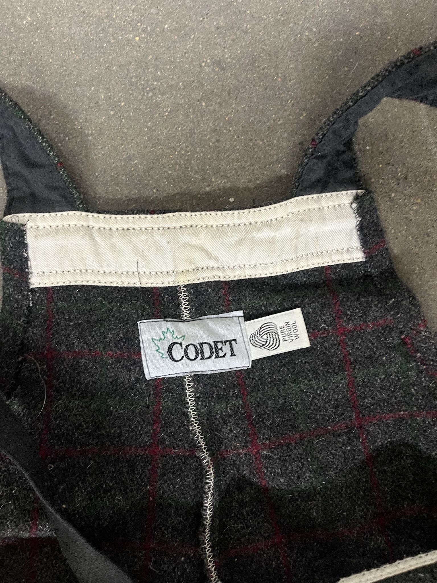 Carhartt × Vintage Vintage 1990s 100% Wool Checked Overalls Size 40 Size US L / EU 52-54 / 3 - 4 Thumbnail