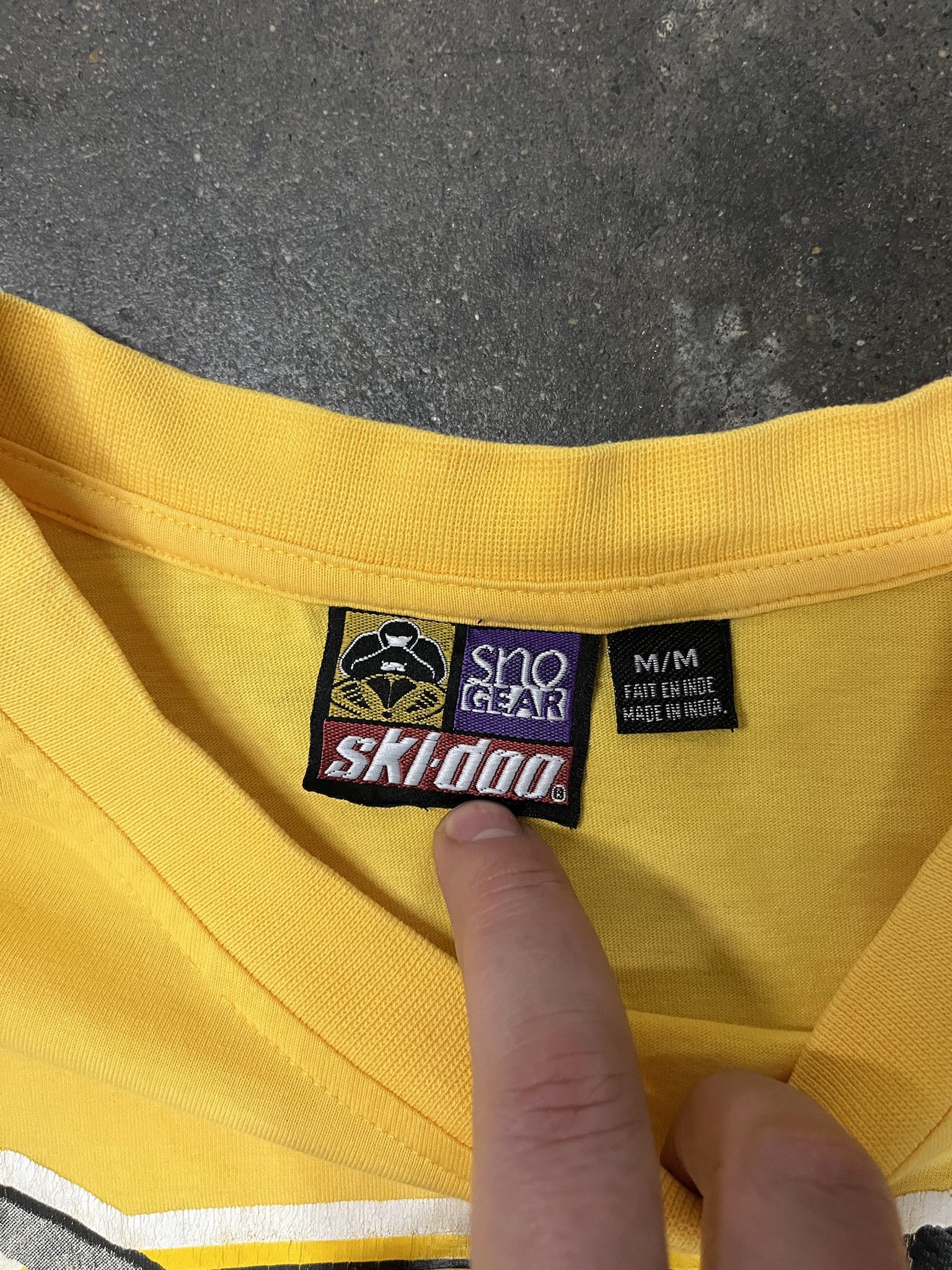 Vintage Vintage 1990s Ski Doo Rotax Bombardier Racing Tee Size M Size US M / EU 48-50 / 2 - 2 Thumbnail