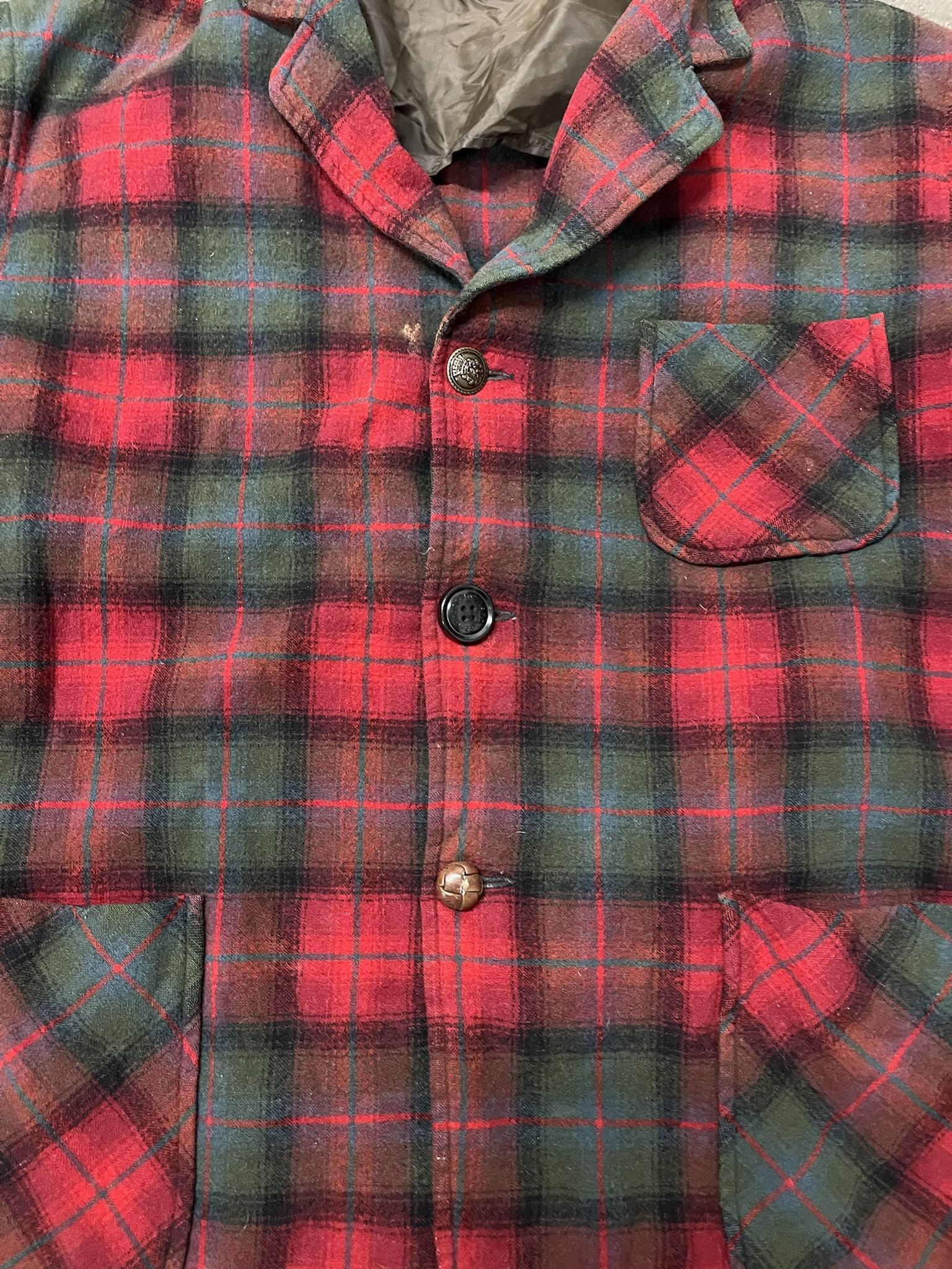 Flannel × Pendleton × Vintage Vintage 1980s Pendleton Red Check Wool Flannel Size XL Size US XL / EU 56 / 4 - 3 Thumbnail