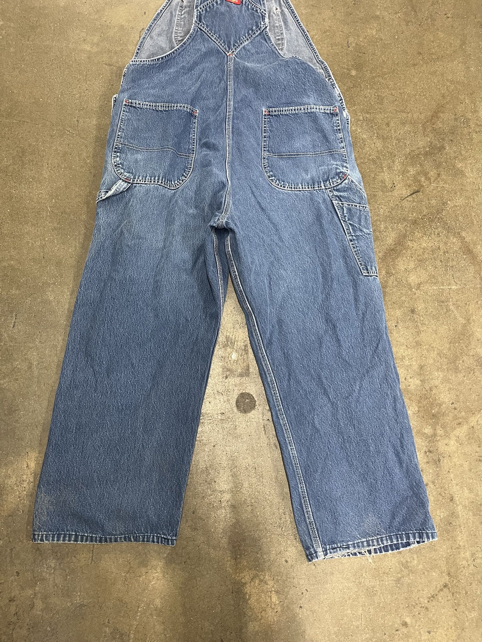 Carhartt × Dickies × Vintage Vintage 2000s Dickies Denim Overalls Size 38 Size US L / EU 52-54 / 3 - 7 Thumbnail