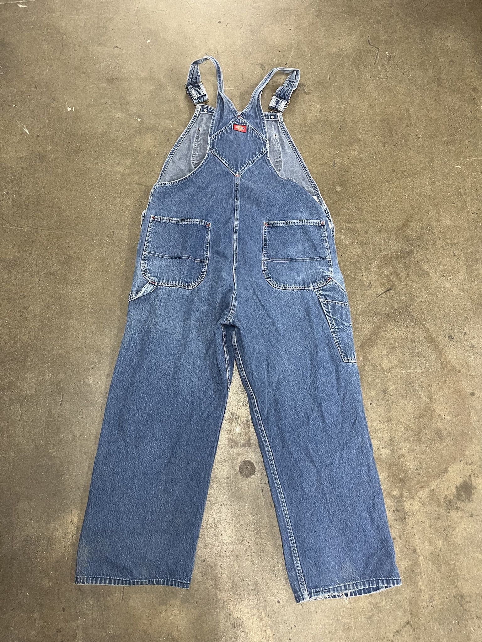 Carhartt × Dickies × Vintage Vintage 2000s Dickies Denim Overalls Size 38 Size US L / EU 52-54 / 3 - 5 Thumbnail