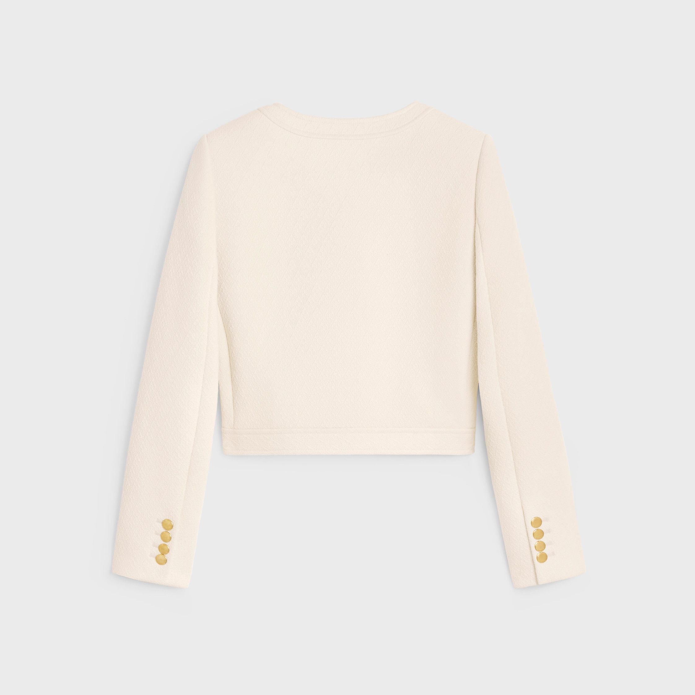 Celine DANI JACKET IN BOUTIS COTTON cream Size XS / US 0-2 / IT 36-38 - 2 Thumbnail