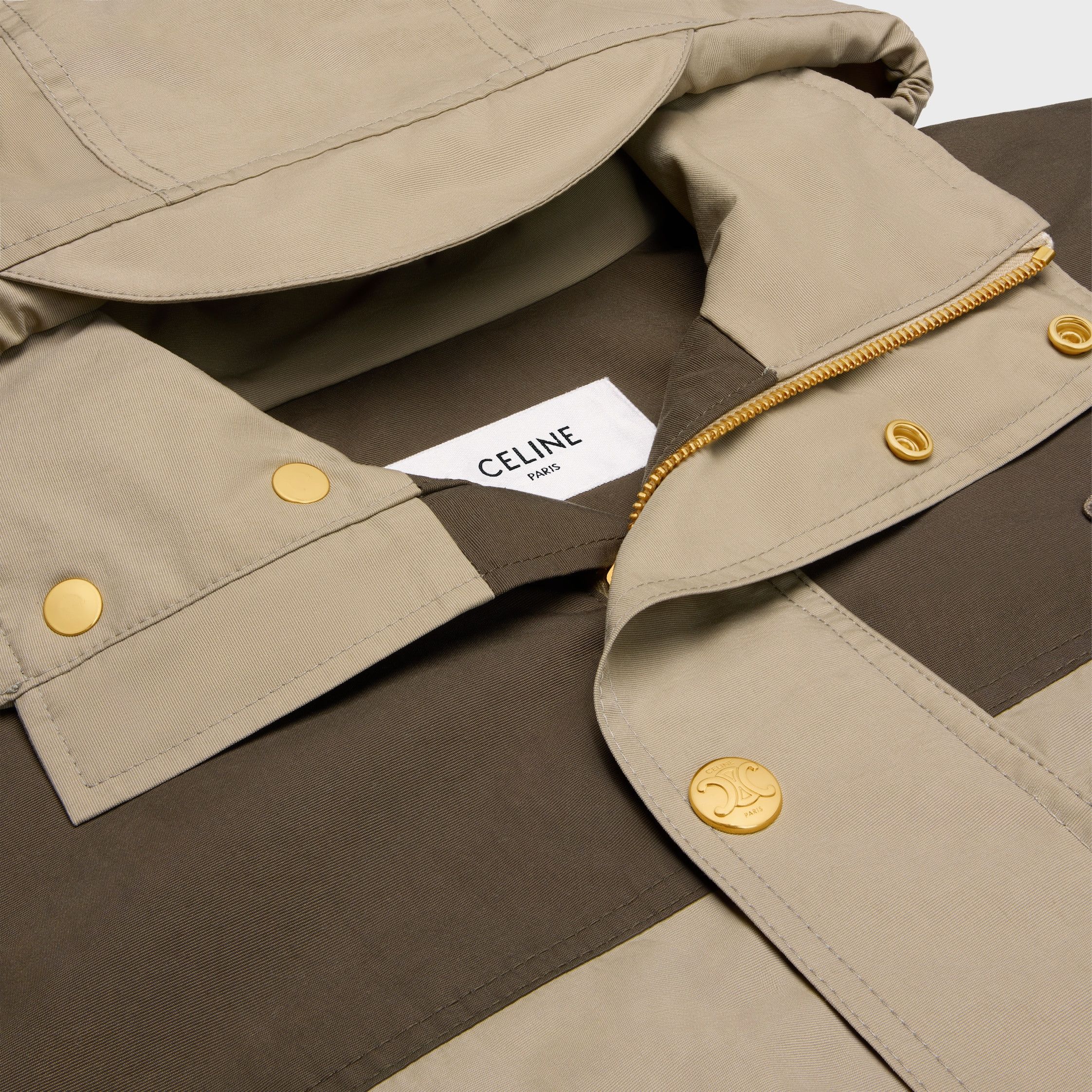 Celine TRIOMPHE WINDBREAKER IN NYLON beige Size XL / US 12-14 / IT 48-50 - 3 Thumbnail