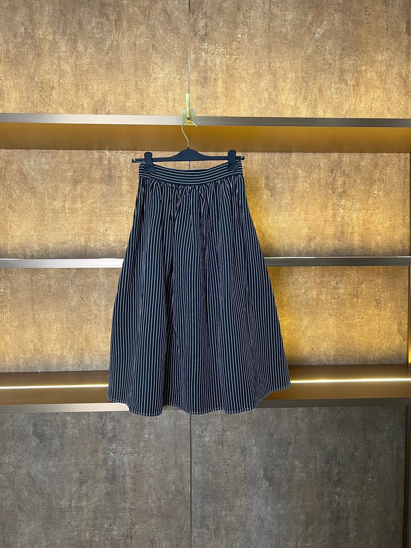 Dior Dior Linen Striped Skirt Size 36" / US 14 / IT 50 - 2 Thumbnail