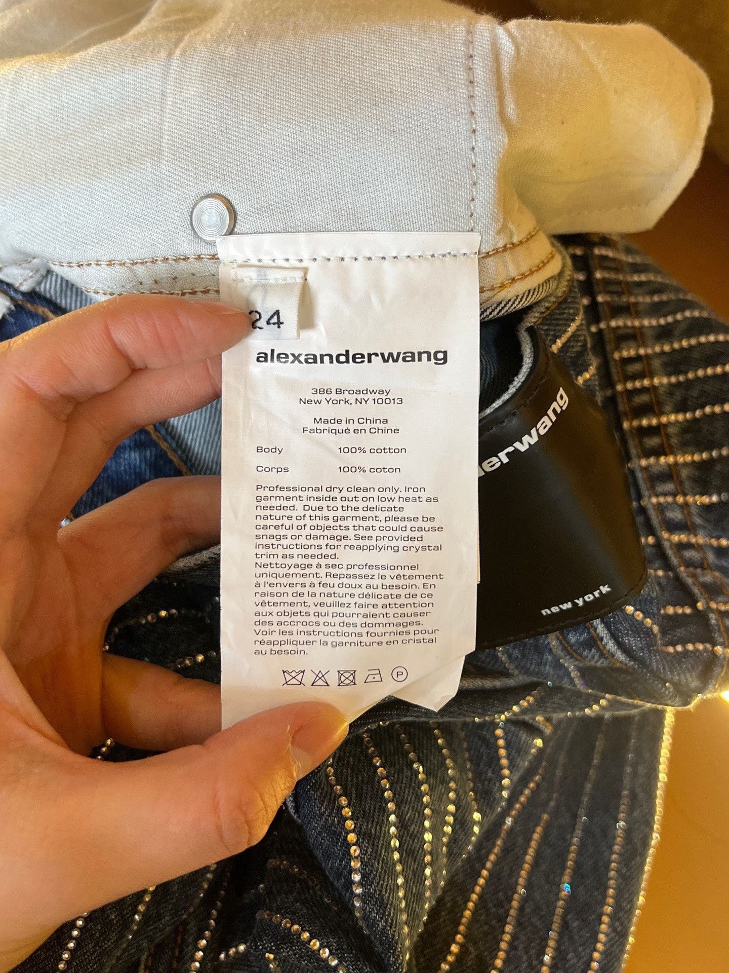 Alexander Wang Alexander Wang Rhinestone Jeans Size 24" / US 00 / IT 34 - 5 Thumbnail