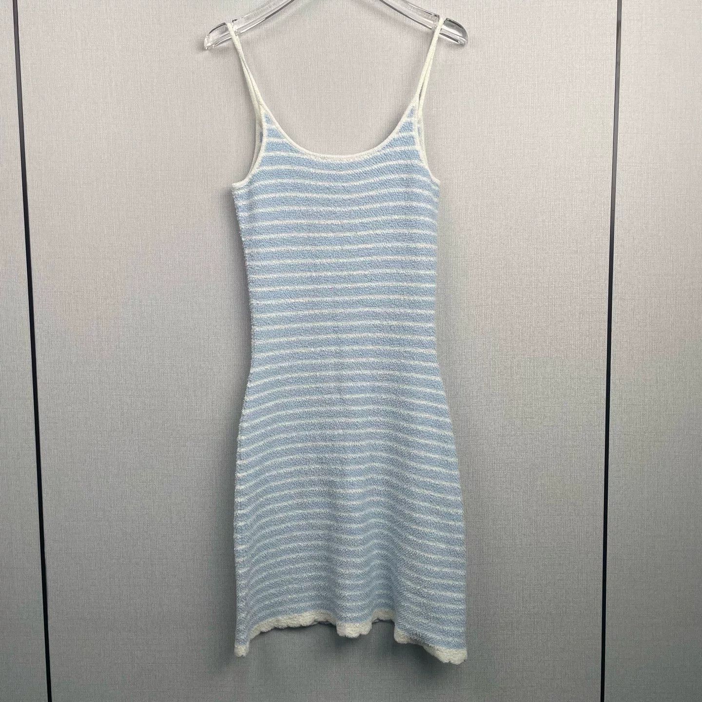Miu Miu Min Miu Blue White Striped Towel Dress Size XS / US 0-2 / IT 36-38 - 2 Thumbnail
