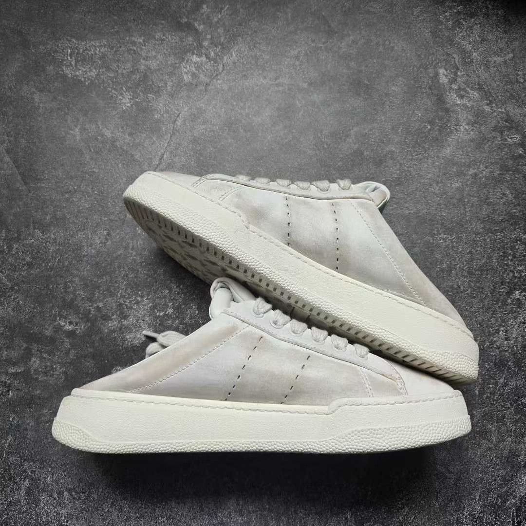 Miu Miu MIU MIU Distressed White Mules Size US 5 / IT 35 - 9 Thumbnail