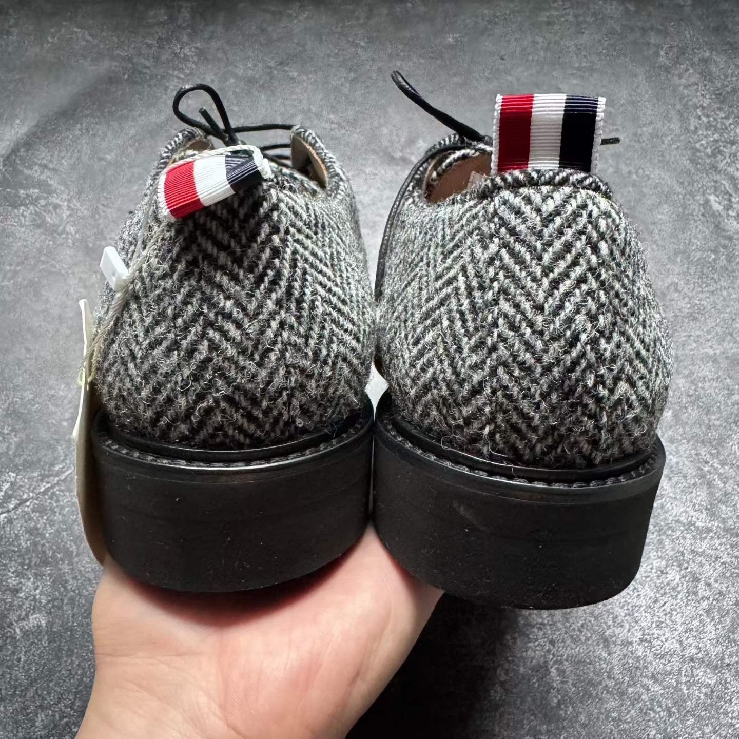 Thom Browne Thom Browne TB Herringbone Wool Leather Shoes Size US 10 / EU 43 - 3 Thumbnail