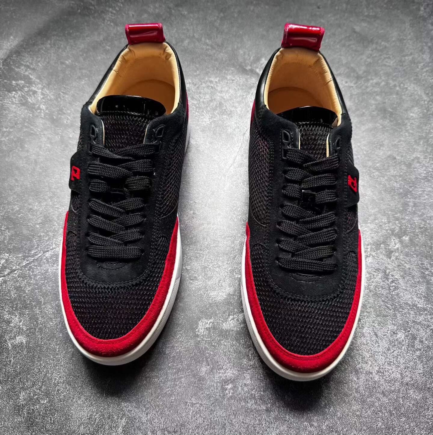 Christian Louboutin Christian Louboutin Red Sole Mesh Sneakers Size US 7 / EU 40 - 2 Thumbnail