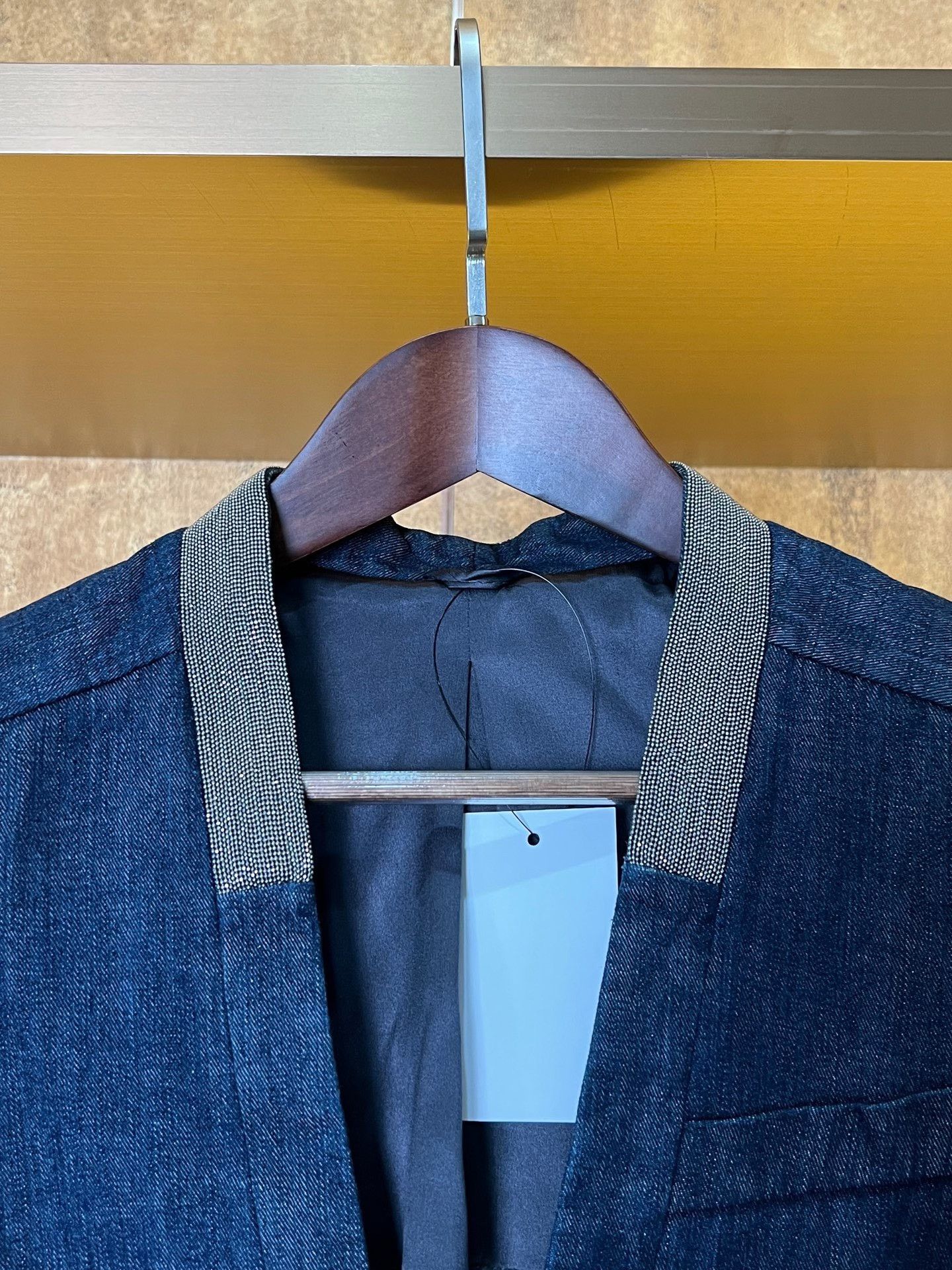 Brunello Cucinelli Brunello Cucinelli Beaded Denim Blazer Size US S / EU 44-46 / 1 - 3 Thumbnail