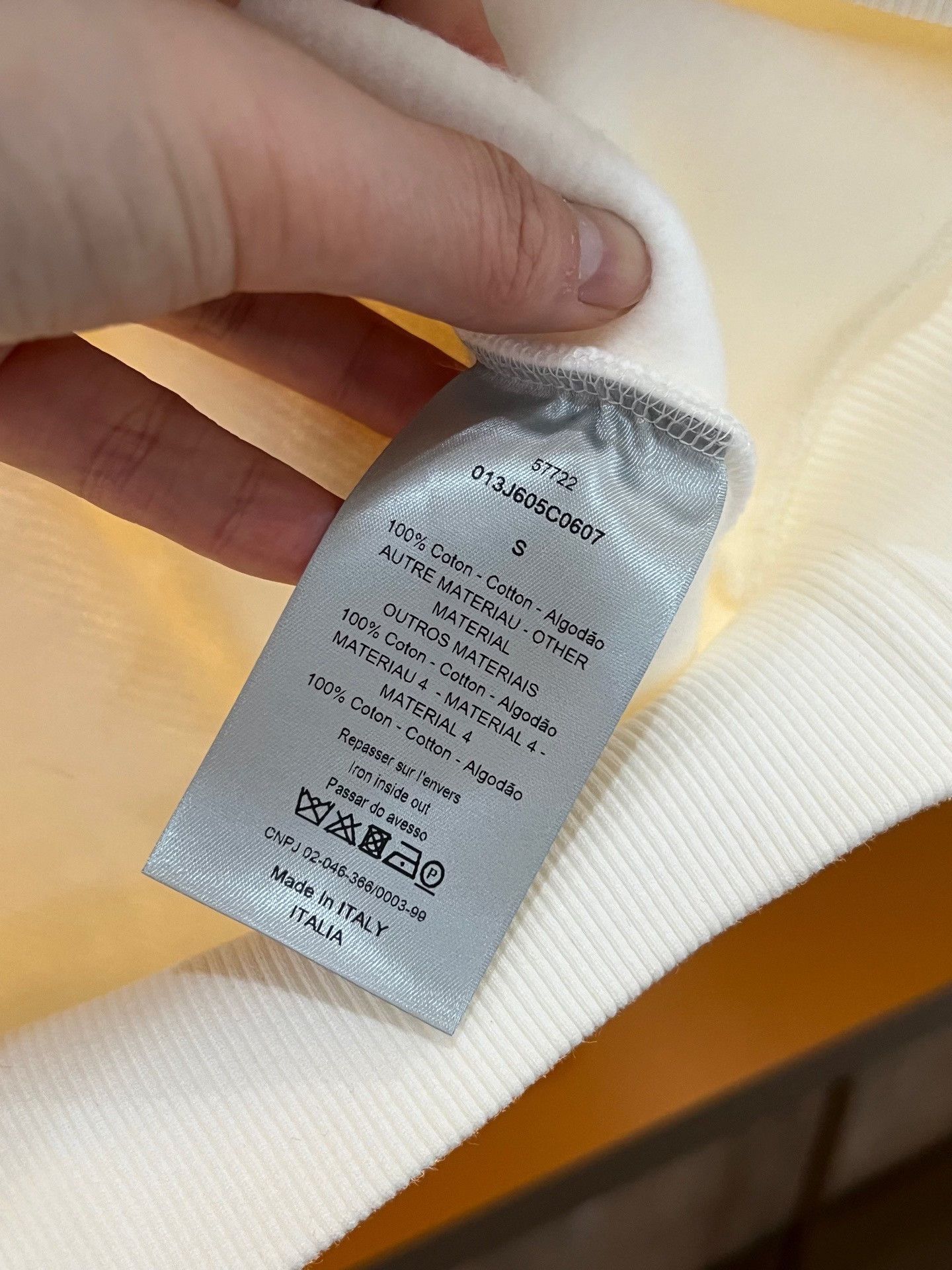 Dior Dior White All-over Print Terry Hoodie Size US S / EU 44-46 / 1 - 4 Thumbnail