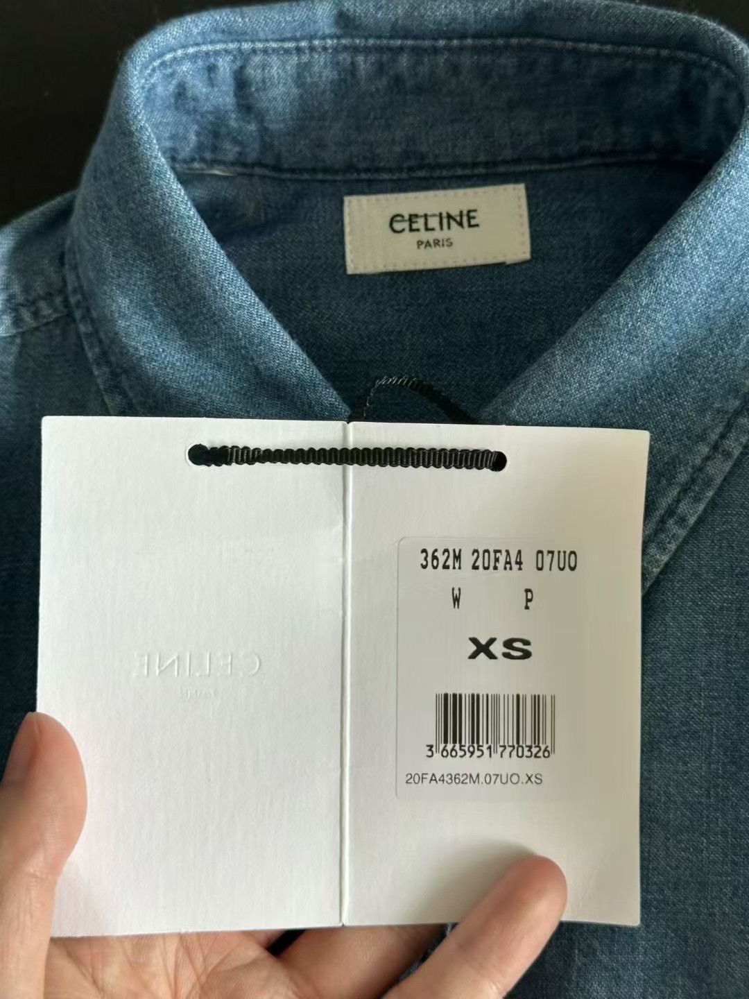 Celine Celine Carriage Embroidery Denim Shirt Size XS / US 0-2 / IT 36-38 - 3 Thumbnail
