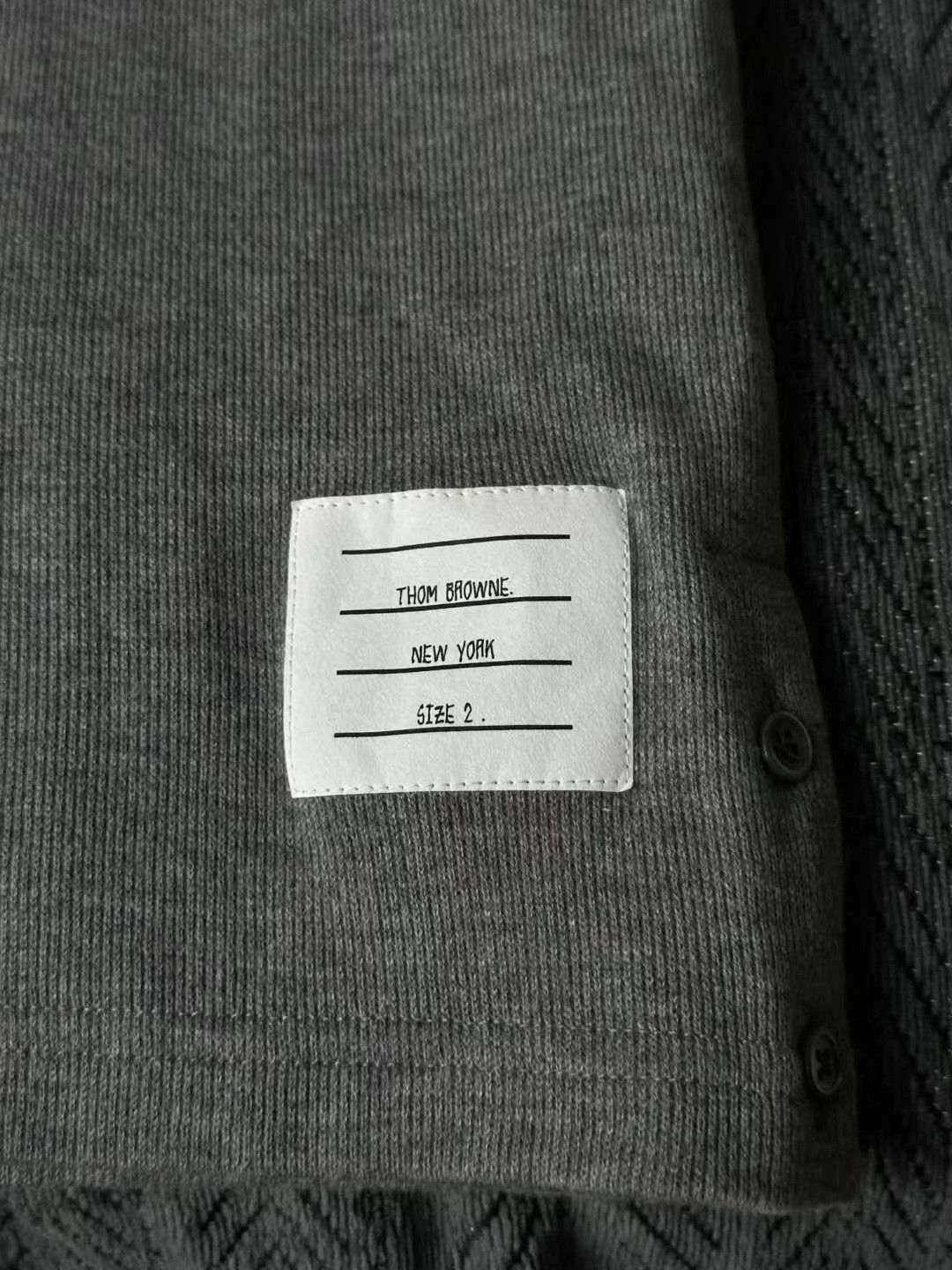 Thom Browne Thom Browne Gray Cotton Shirt Jacket Size US M / EU 48-50 / 2 - 4 Thumbnail
